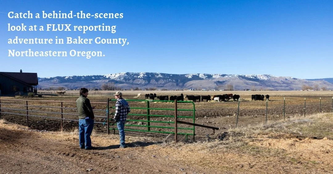 FLUX staff embarked on a road trip to Northeastern Oregon and visited multiple ranches over the course of four days in pursuit of a feature story. 

The videos, filmed by Shane, show a tractor ride on Shane Holden&rsquo;s ranch, as well as a drone cl