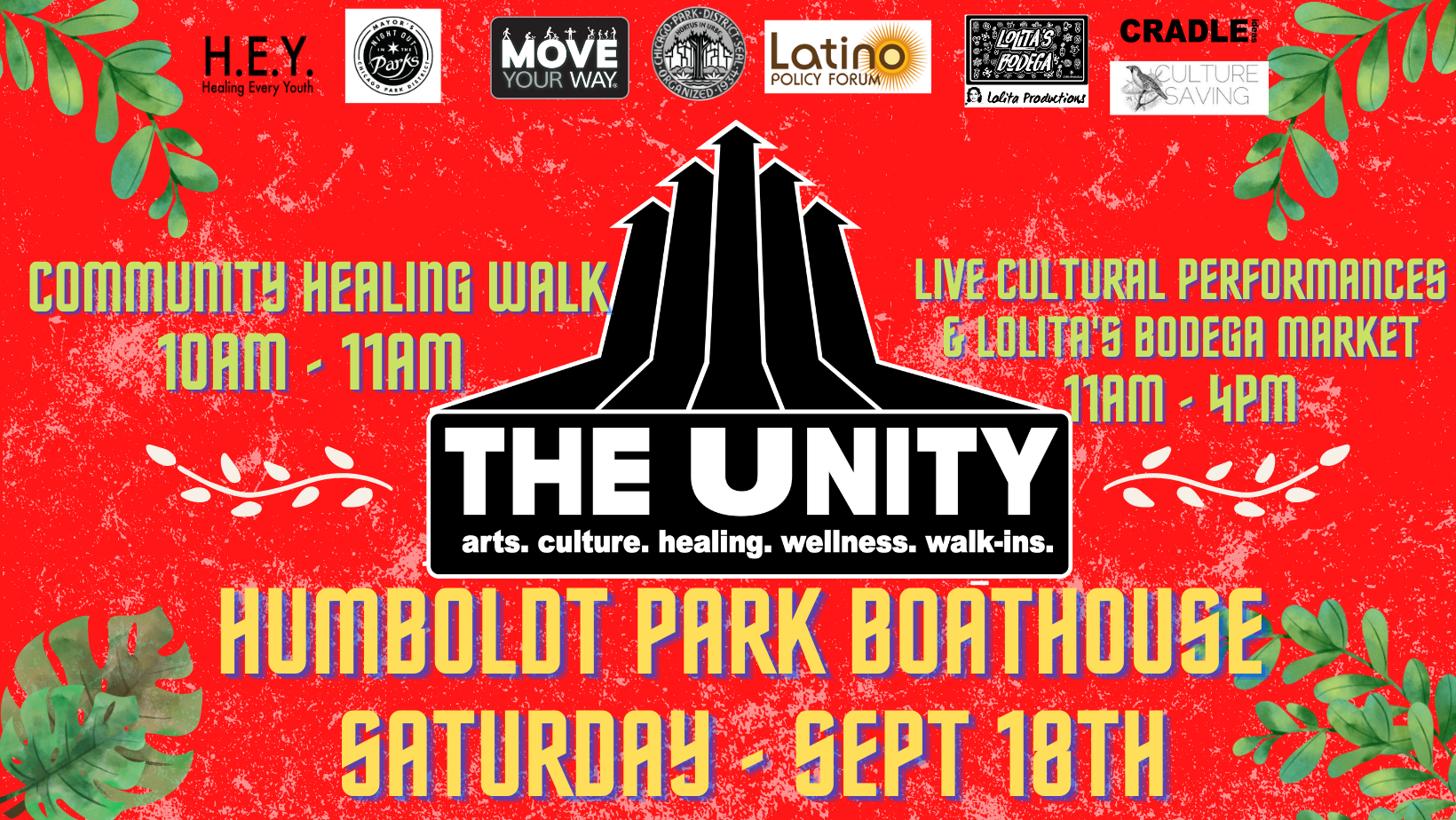 The Unity : arts, culture, healing, wellness, walk-ins @ Humboldt Park ...