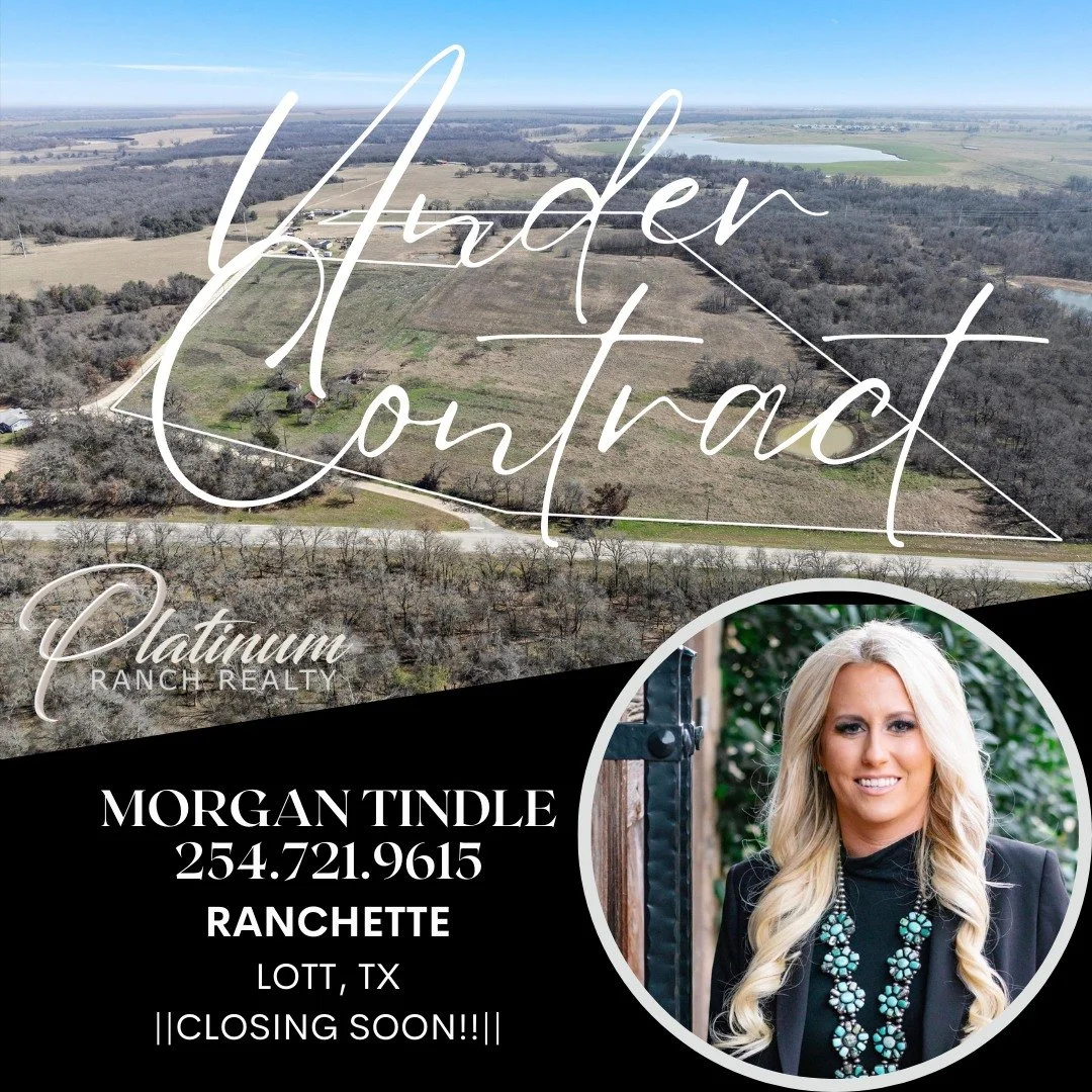 Congratulations to Morgan and her clients for getting this one from Listed to Under Contract!! They are headed to the closing table soon! 
 #platinumranchrealtyladies #acreage #platinumagents #YourTexasRealtors #Acreage #yourtexasrealtors
