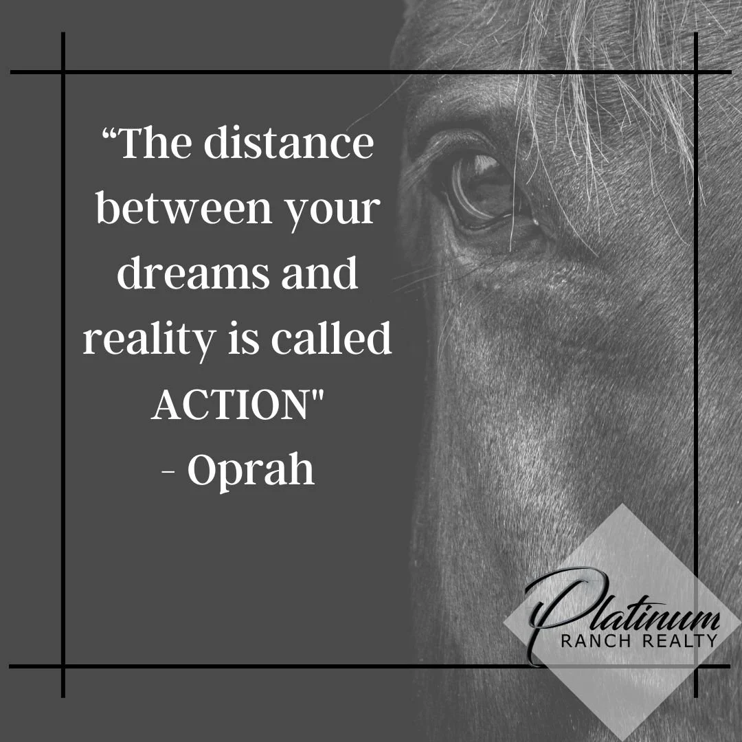 Do you have a motivational word or quote for 2026?! If so share it with us. 
#setgoals #crushgoals #ranchrealtor #ranchrealestate #platinumranchrealtyteam #horseproperties #platinumagents #merrychristmas