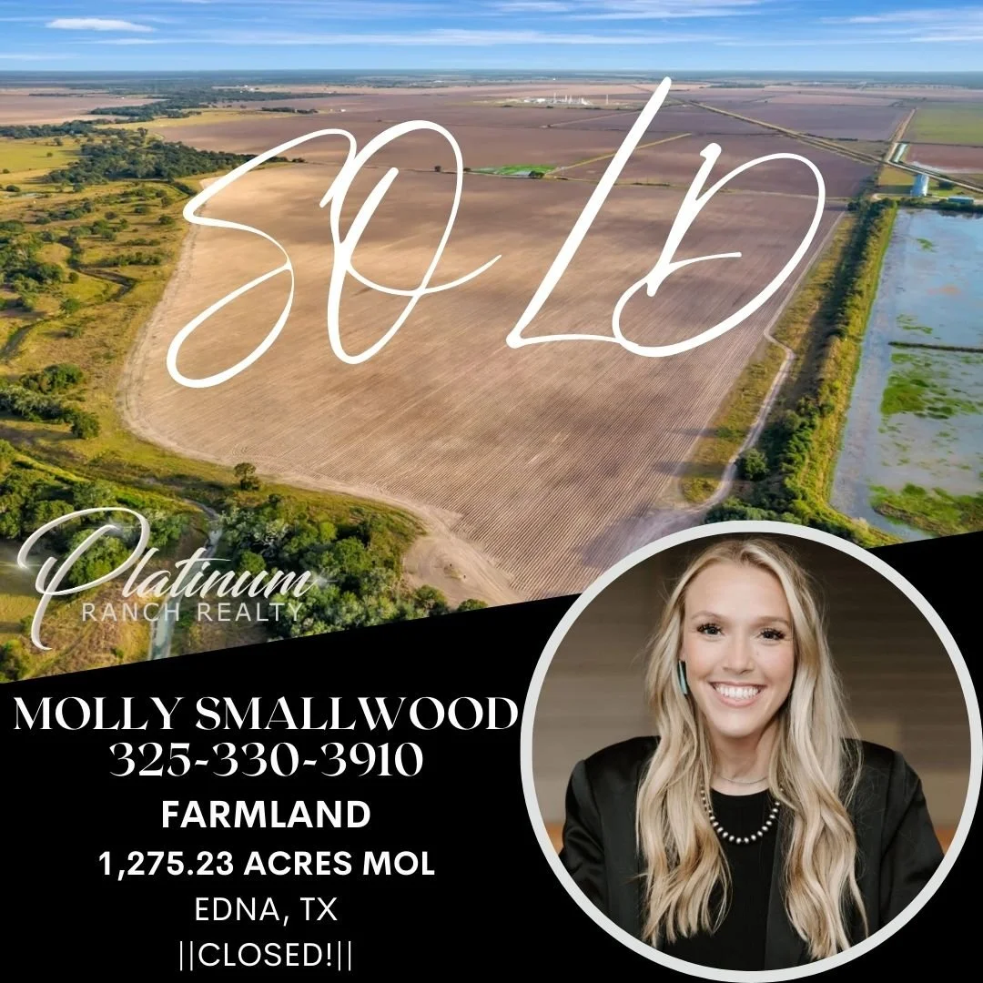 Congratulations Molly on closing out 2025 with a 1,275 acre closing in Jackson County!! If you are looking to purchase large tracts of farmland for an investment OR personal use give Molly a call! Growing up in commercial farming she is an expert in 