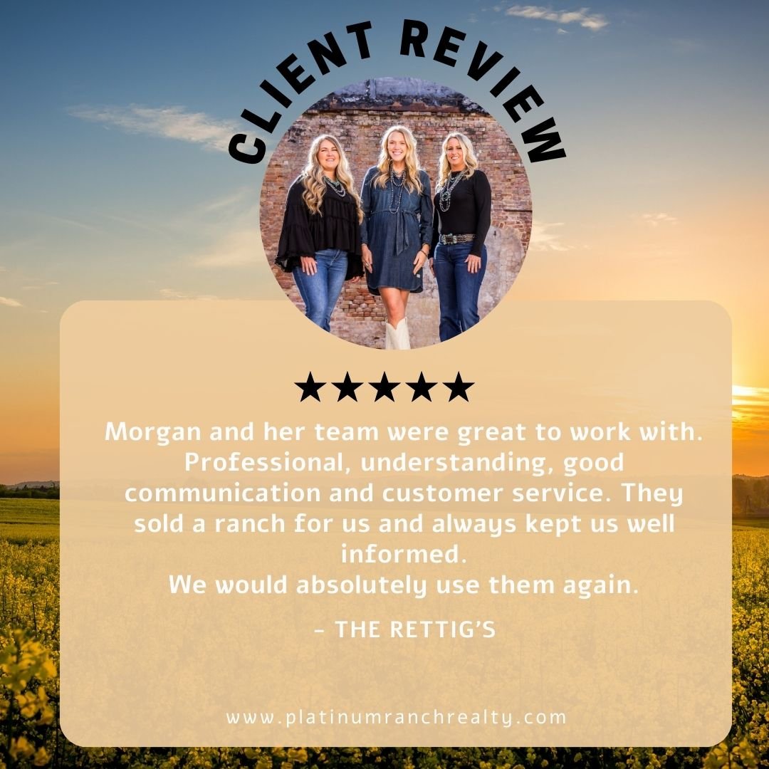 We have some of the best clients.  Thank you to everyone that continues to support our business.
 #whoyouworkwithmatters #yourranchrealtors #texasrealtor #platinumladies #smallacreage