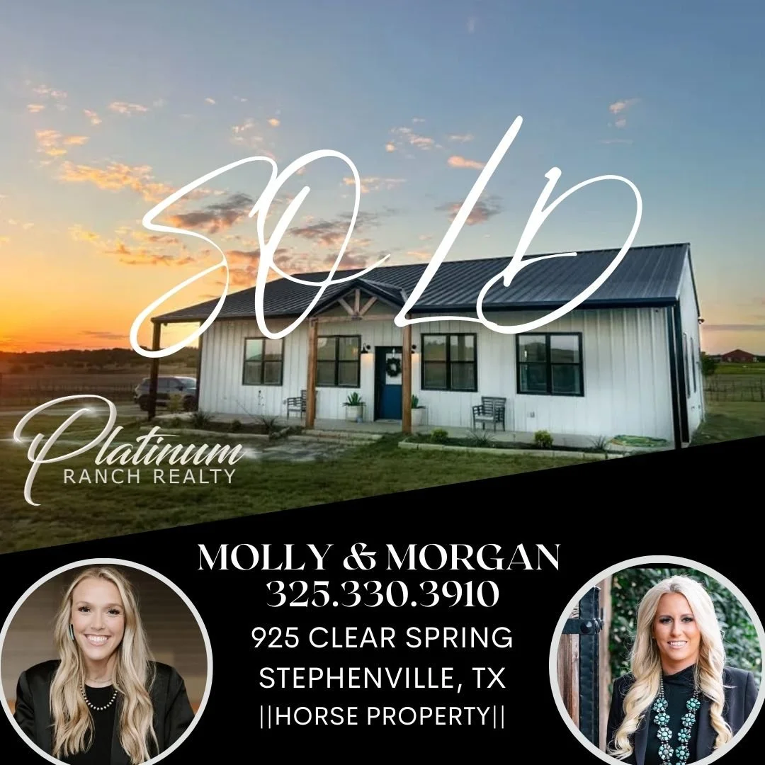 Congratulations to Molly &amp; Morgan getting this property in Stephenville from Listed to SOLD!! 

If you are looking to buy or sell in or around the Stephenville area give them a call or text today!