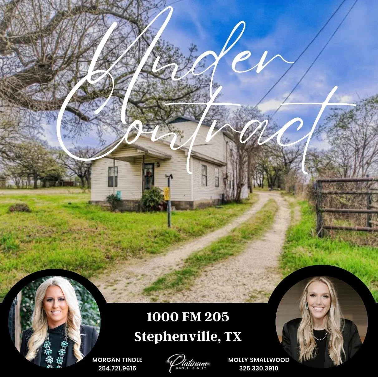 UNDER CONTRACT

We are headed to the closing table with this property in Stephenville, TX! Thank you to our clients for trusting us with the sell of their property! 

#real #estate #realestate #stephenvilletx #stephenvillerealestate