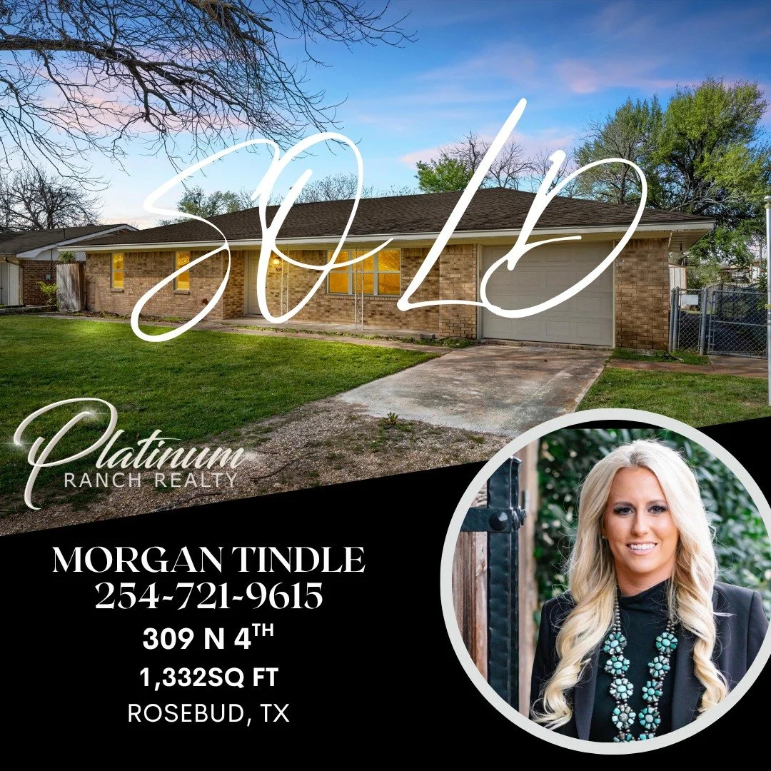 ✨We have been BUSY!!! ✨

The market is on fire and properties are starting to move!  Congratulations to Morgan for taking this one from Listed to SOLD!! 

If you are thinking of buying or selling give the Platinum Ranch Realty ladies a call!! They se