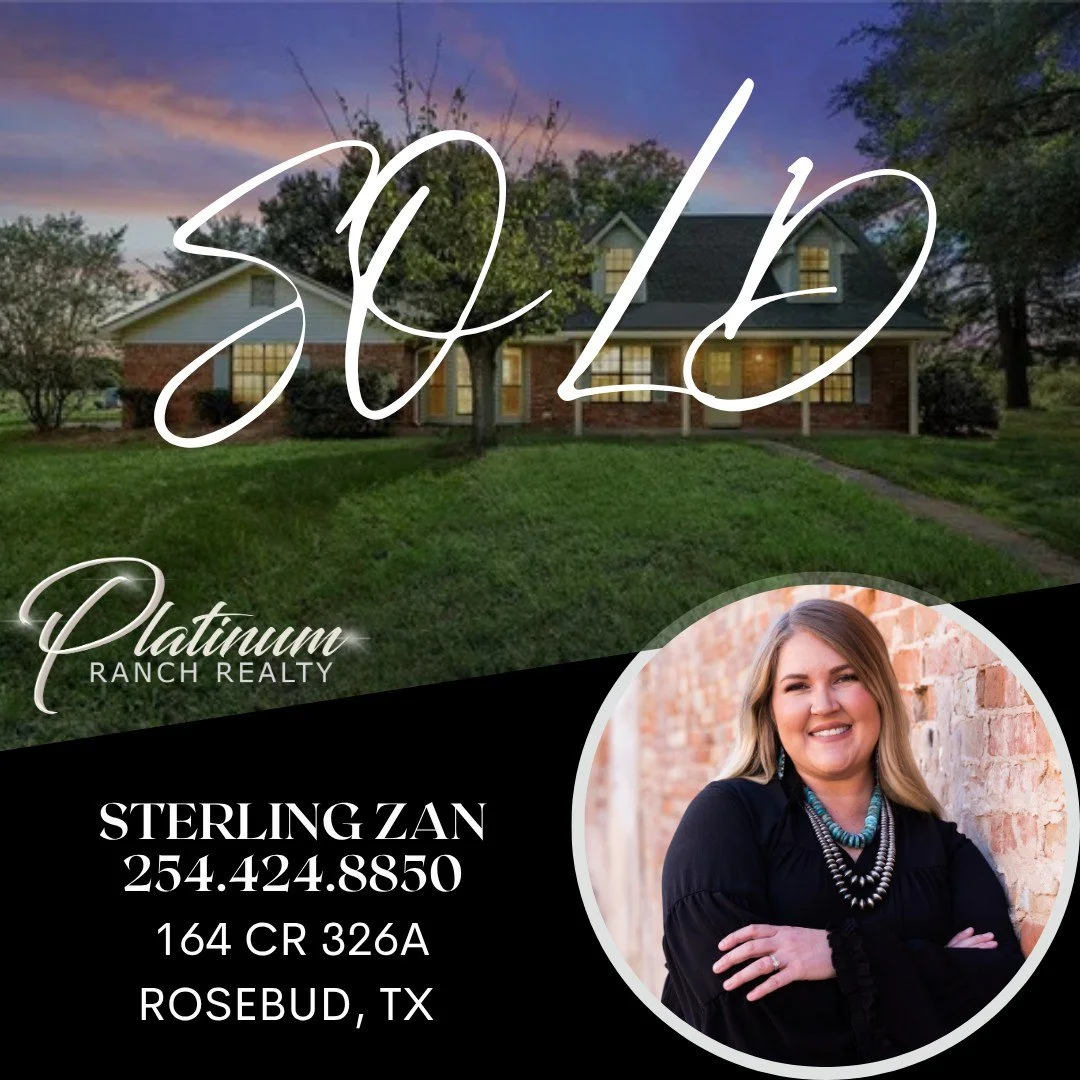 🏡 SOLD in Rosebud, TX! 🏡
Congratulations to our sellers on the closing of this beautiful property located outside of Wilderville, TX! 🎉 Sterling was honored to represent the sellers and help close out this chapter.

A big thank you to Falls County