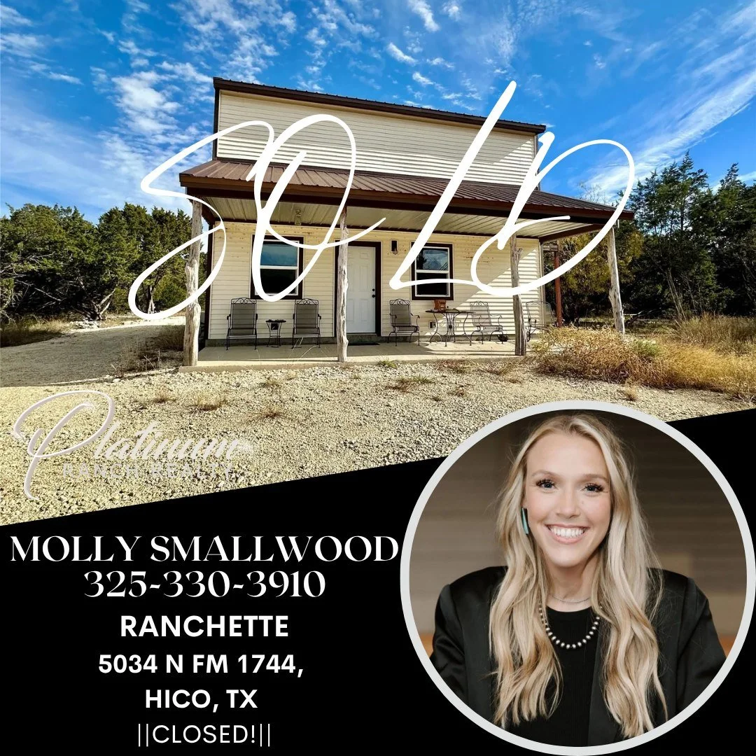 🏡 SOLD in Hico, TX! 🏡

Congratulations to the buyers and sellers of this beautiful ranchette at 5034 N FM 1744! 🎉 This charming country property has officially CLOSED, and Molly Smallwood was honored to help guide the buyer of this transaction.

T