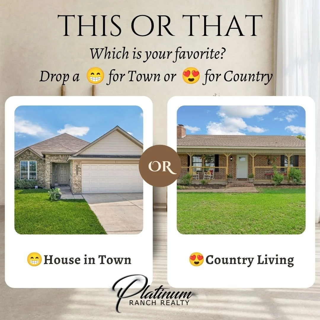 🌎✨ Happy World Emoji Day! ✨🌎

We&rsquo;re celebrating the best way we know how&hellip; with a little THIS or THAT! 👇

🏡 Do you love the convenience of a home in town? 😁
🌾 Or are you dreaming of peaceful country living? 😍

No matter your style,