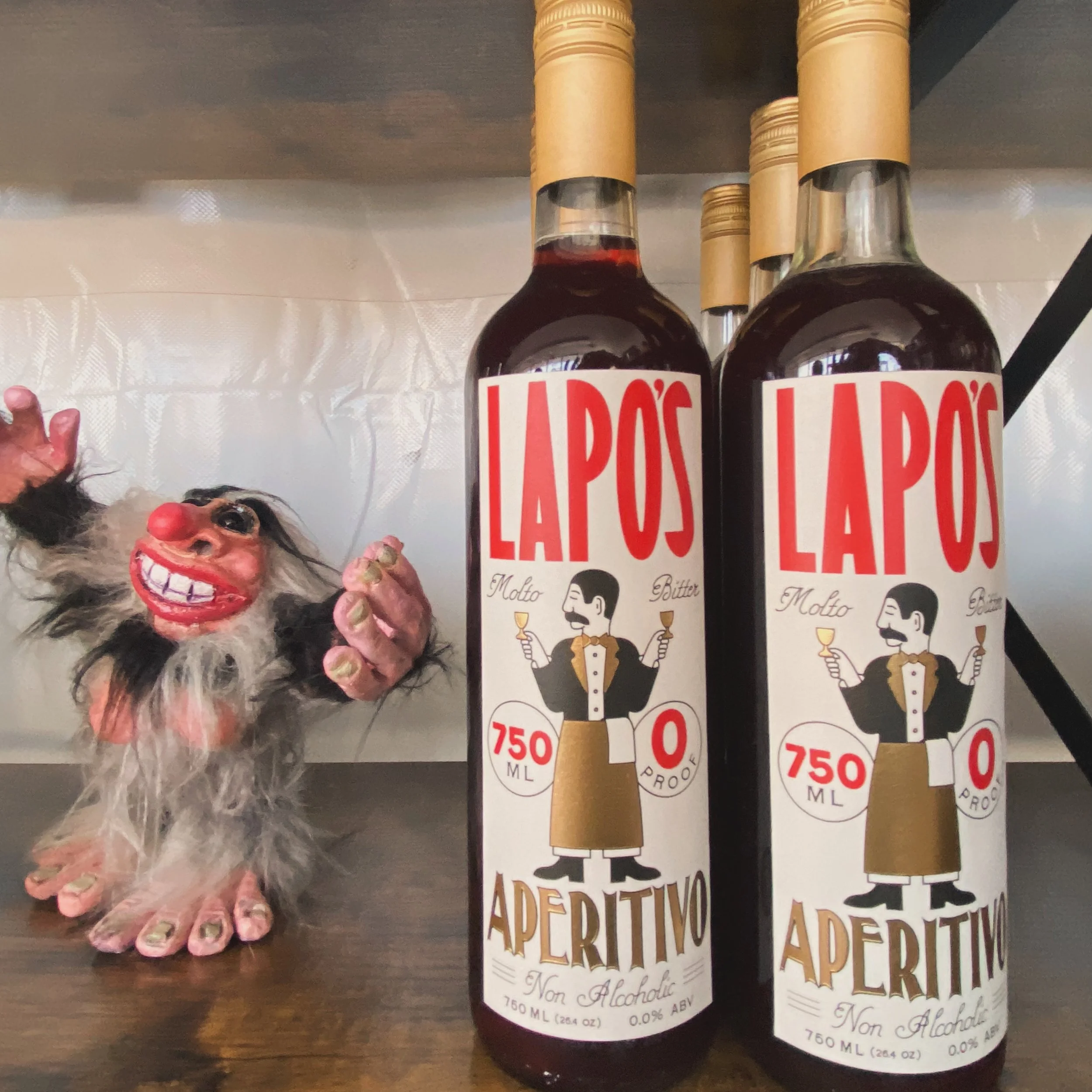 *NEW*NEW*NEW*

 @drinklapos has arrived! 

We've eyed this apertivo from a distance for quite some time. 

We revisited it upon a regular's request and now it has a place on the shelf next to @bartonloydkline fun troll-ish creation.

It's good friend