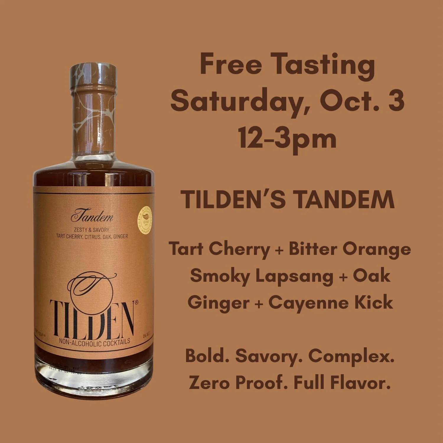 It's been awhile since we've had this gem, @drinktilden Tandem, in the shop.

We're waxing towards winter which means those dark aromatic spirit replacements are top of mind.

Tandem is an RTD (ready to drink). Great for pouring yourself an easy peas