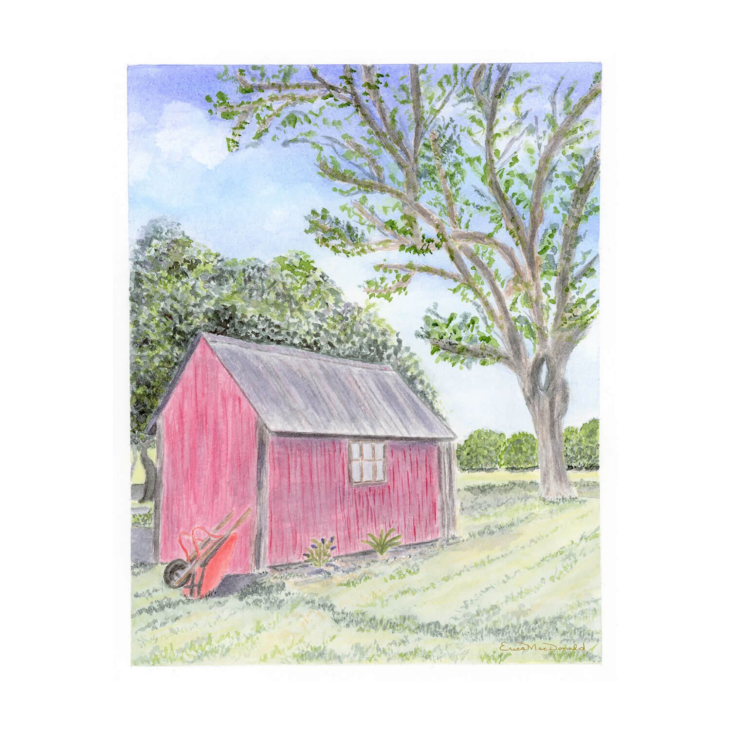 The Garden Shed Original Painting