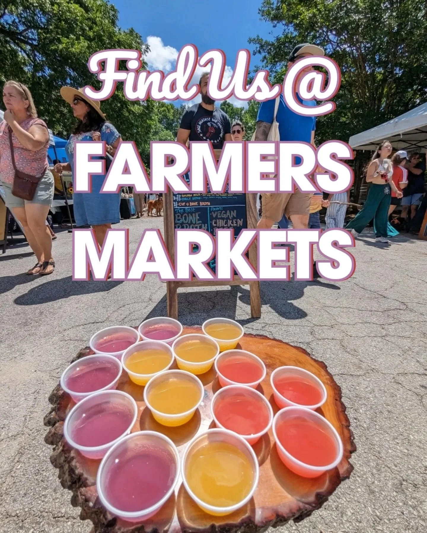 BIG NEWS!! 🌈

New market alert 🥳🥳 

You can find us at our long term stomping grounds @ Peachtree Road and Grant Park 
and ALSO now find us at 
Freedom Farmers Market!!

We are SO STOKED for the market season kicking off TOMORROW!! 

See you ALLLL