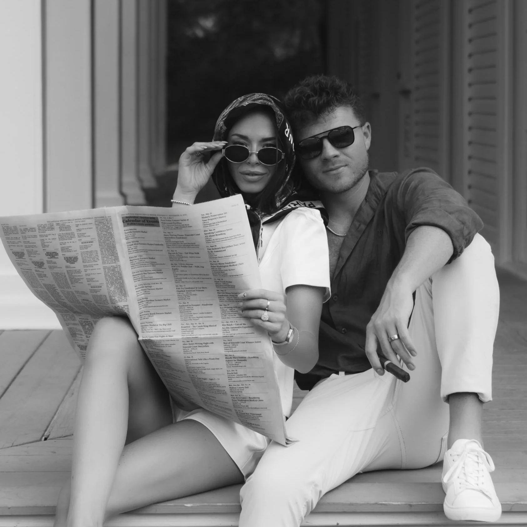 Editorial Inspired Engagement Photoshoot in Destin FL