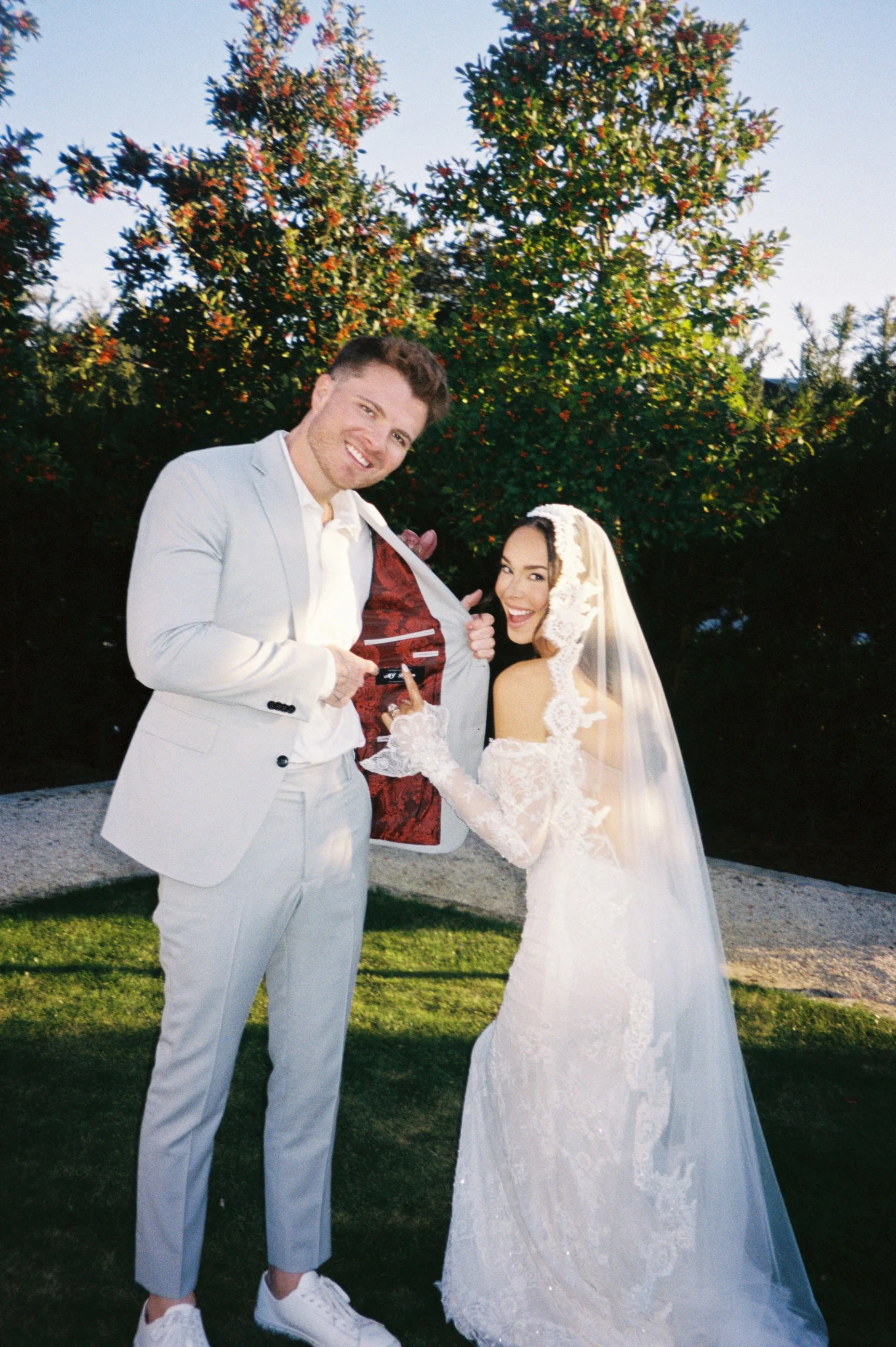 Fun and funky bridal groom portrait