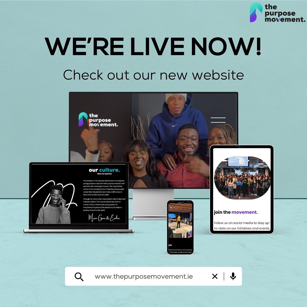 WE ARE LIVE! Check out our website www.thepurposemovement.ie 

How exciting that we can finally say that🤩, this website has been years in the making and we&rsquo;re so grateful to be able to share it with you all✨

Take a look at let us know what yo