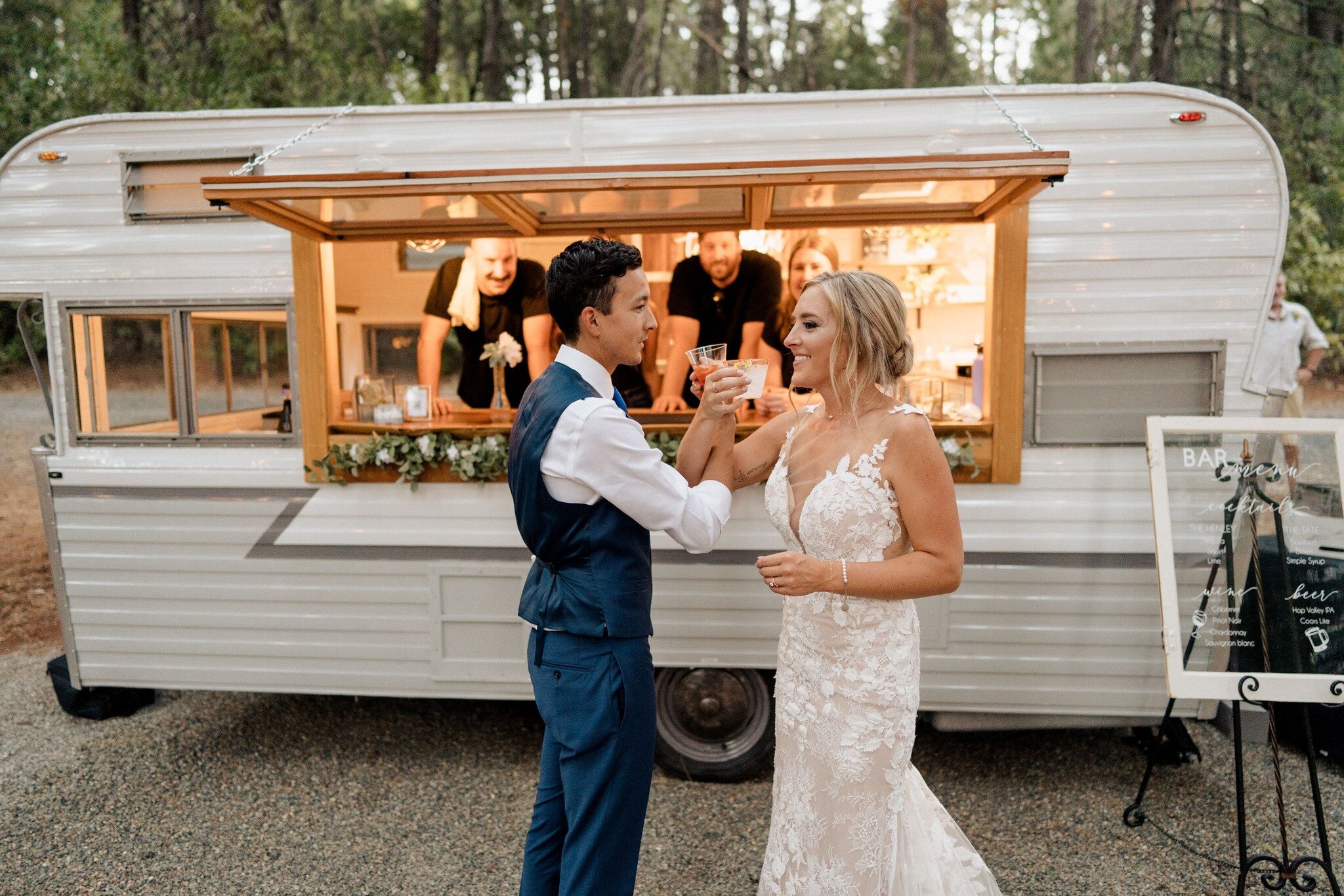 The SideCar Mobile Bar is included with all of our weddings, and also includes at least 2 bartenders, depending on the size of your event. 
 #mobilebar #mobilebars #mobilebarservice #weddings #chicoweddings #chicobrides #chicoweddingvenues #forestran