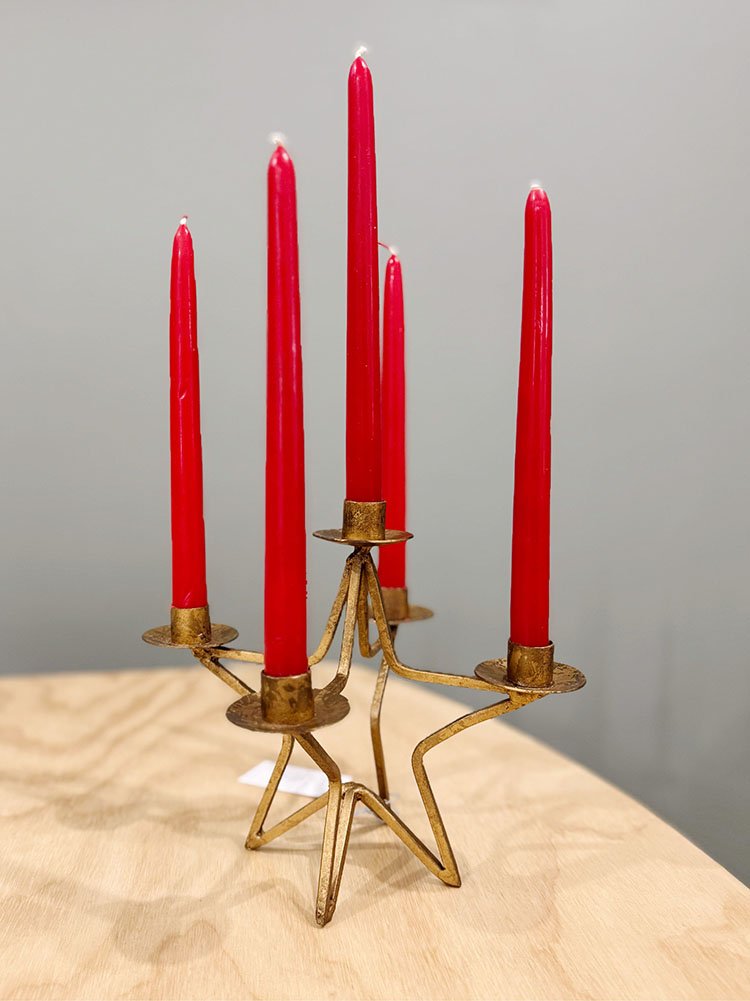 Holiday - Brass Star Candle Holder 2.jpg