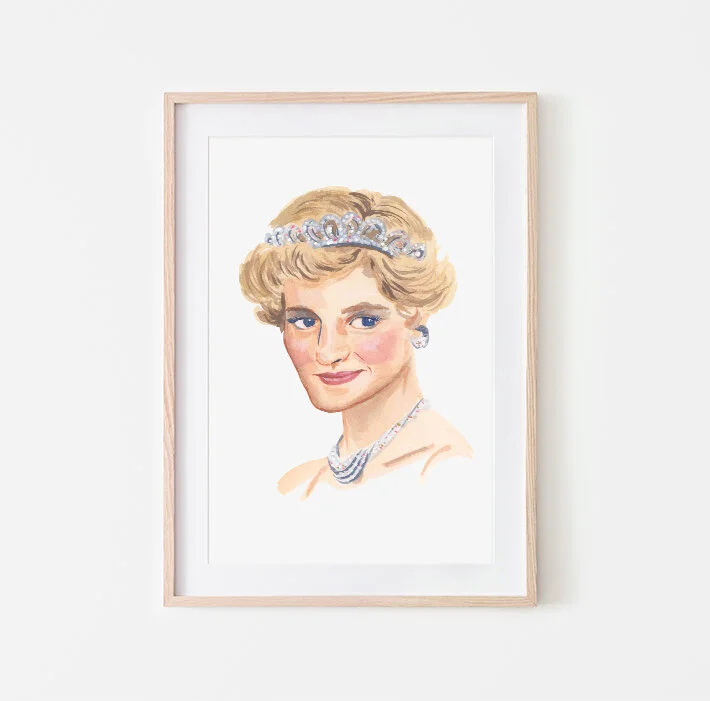 SAMPLE SALE | P is for Princess Diana | Original Artwork