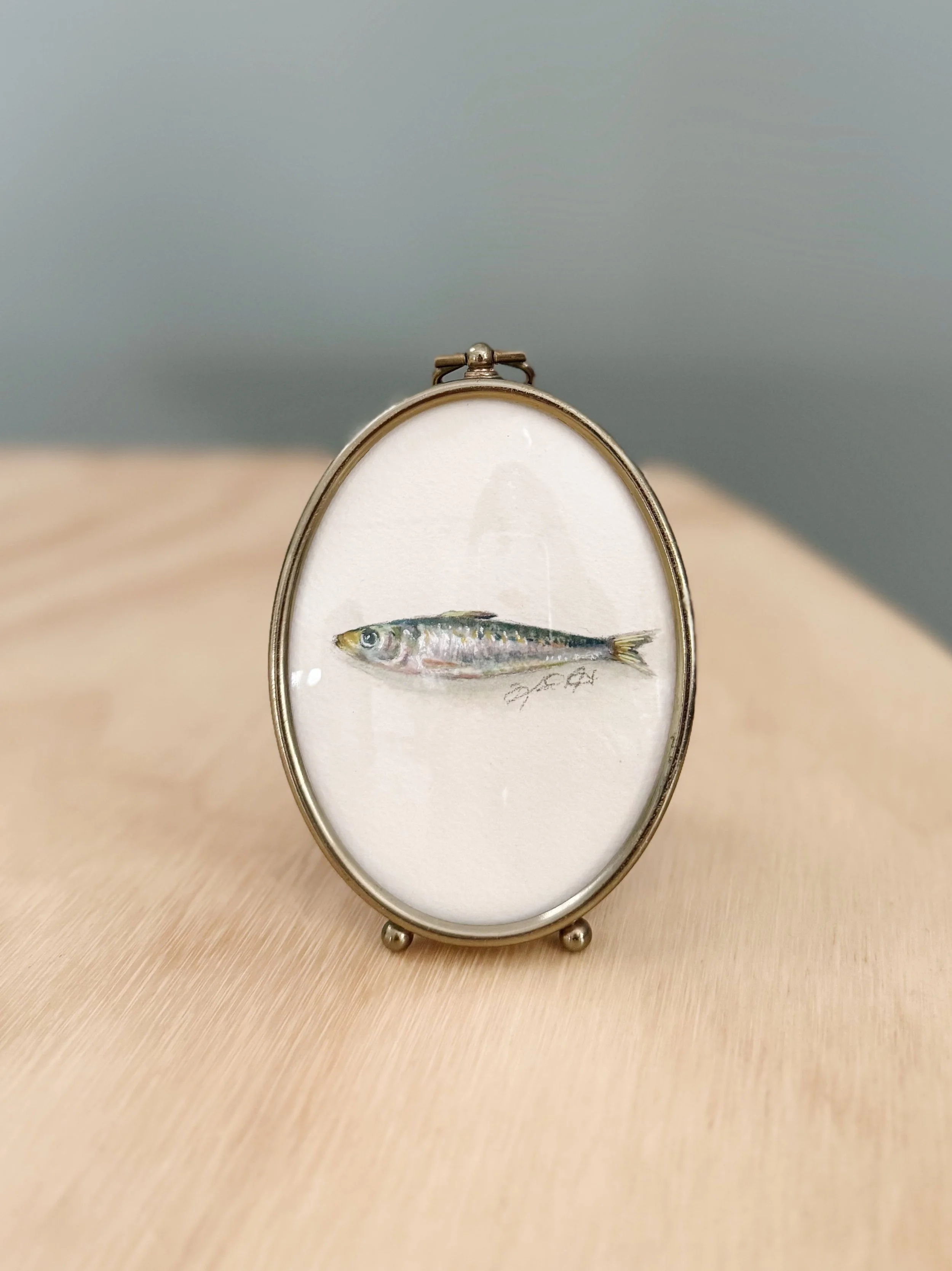 "Sardines I" | Framed Original Painting
