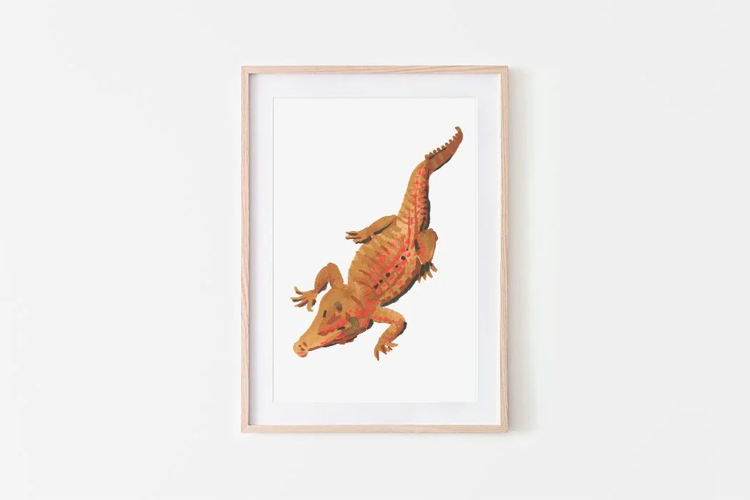 SAMPLE SALE | A is for Alligator | Original Artwork