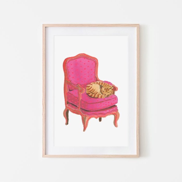 SAMPLE SALE | Cat | Animals of the Alphabet | Giclée Fine Art Print