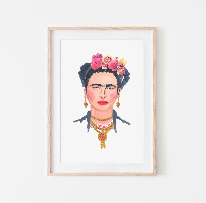 SAMPLE SALE | F is for Frida Kahlo | Giclée Fine Art Print