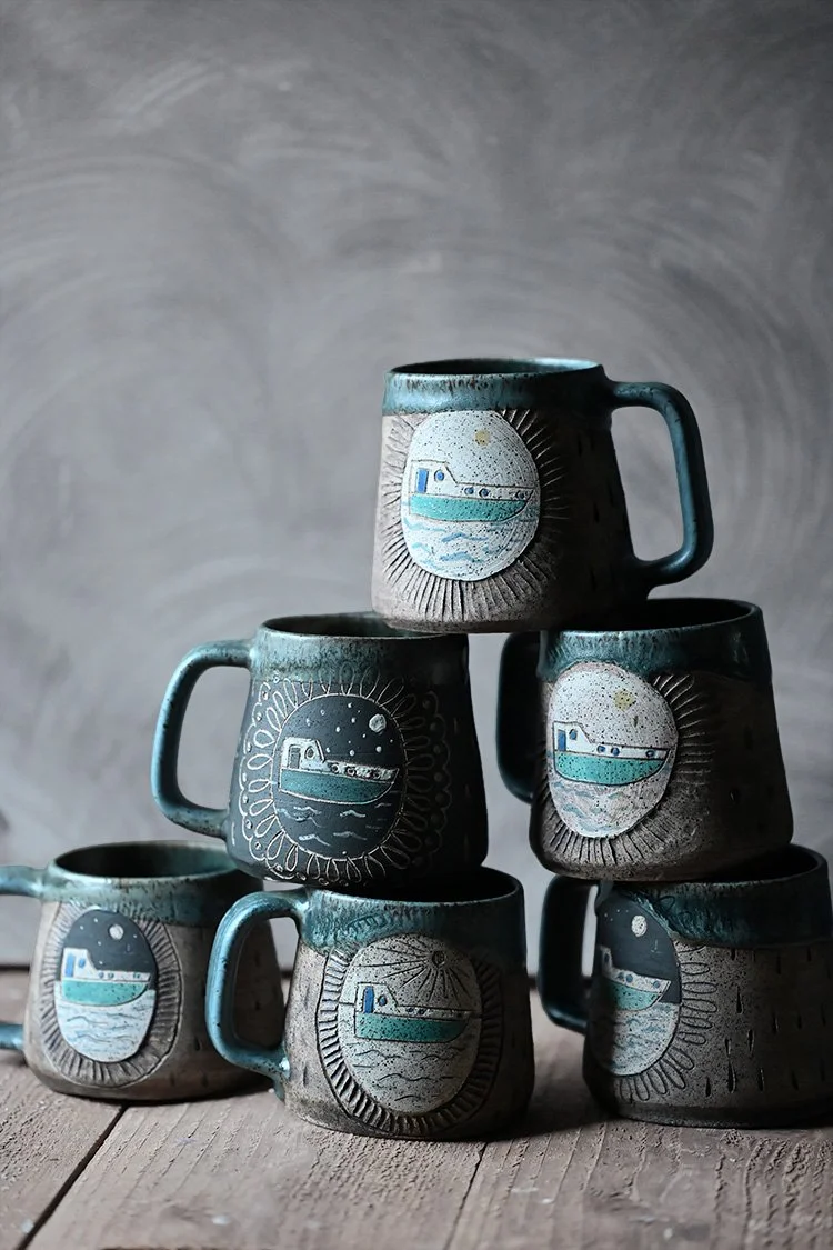 Tug Boat Mug by Native House Ceramics