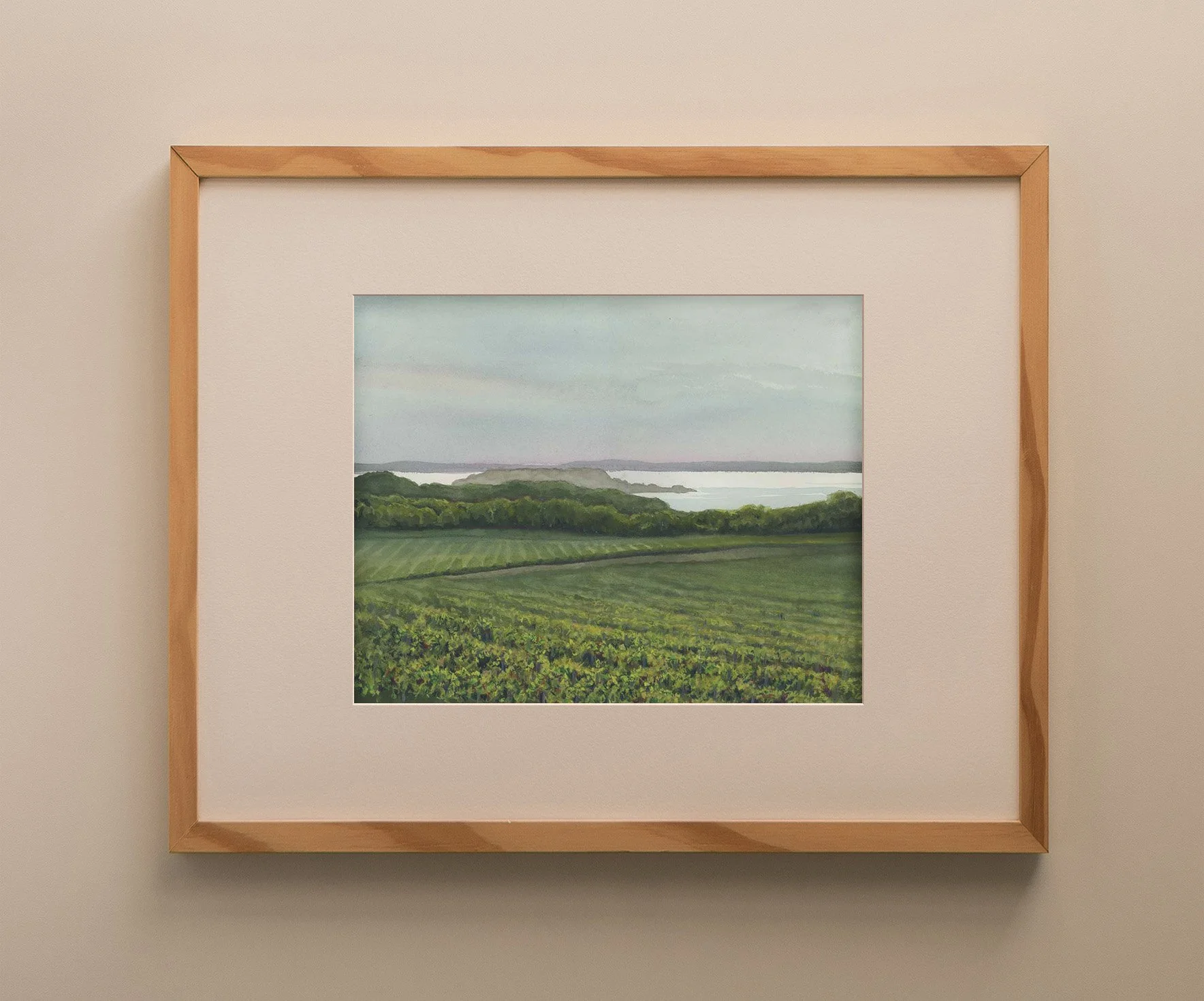 "The Overlook" - 11" x 14" framed to 16" x 20" 