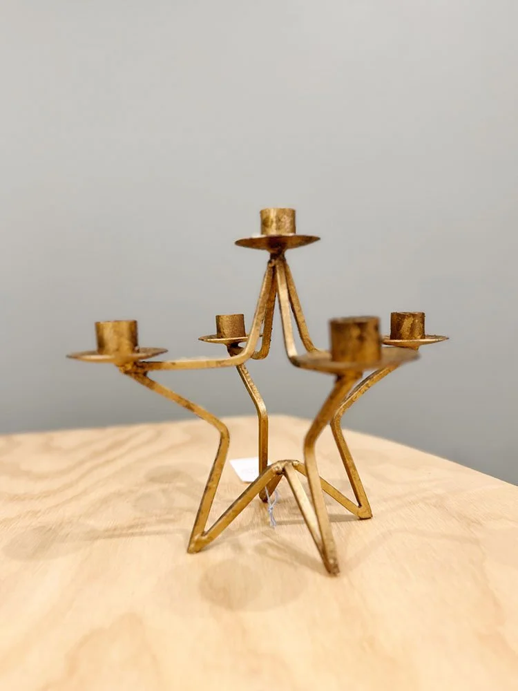 Holiday - Brass Star Candle Holder 1.jpg