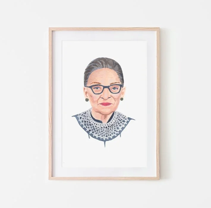 SAMPLE SALE | R is for Ruth Bader Ginsburg | Giclée Fine Art Print