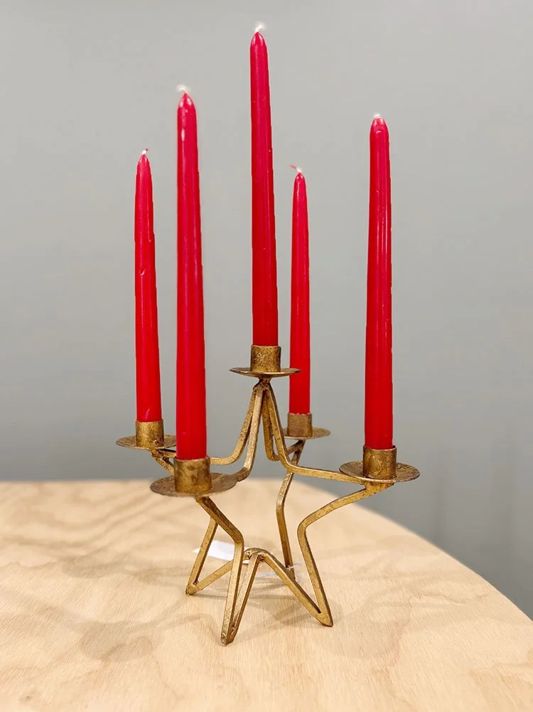 Holiday - Brass Star Candle Sticks 3.jpg