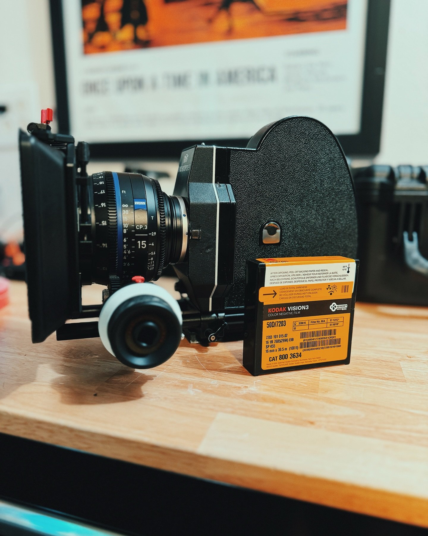 Introducing my new camera, The #krasnogorsk3 customized by @k3super16 to have an EF mount,  Super16 gate, and full super16 frame viewable through viewfinder. This was my first time working with @kodak_shootfilm 16mm film. YouTube video coming soon!

