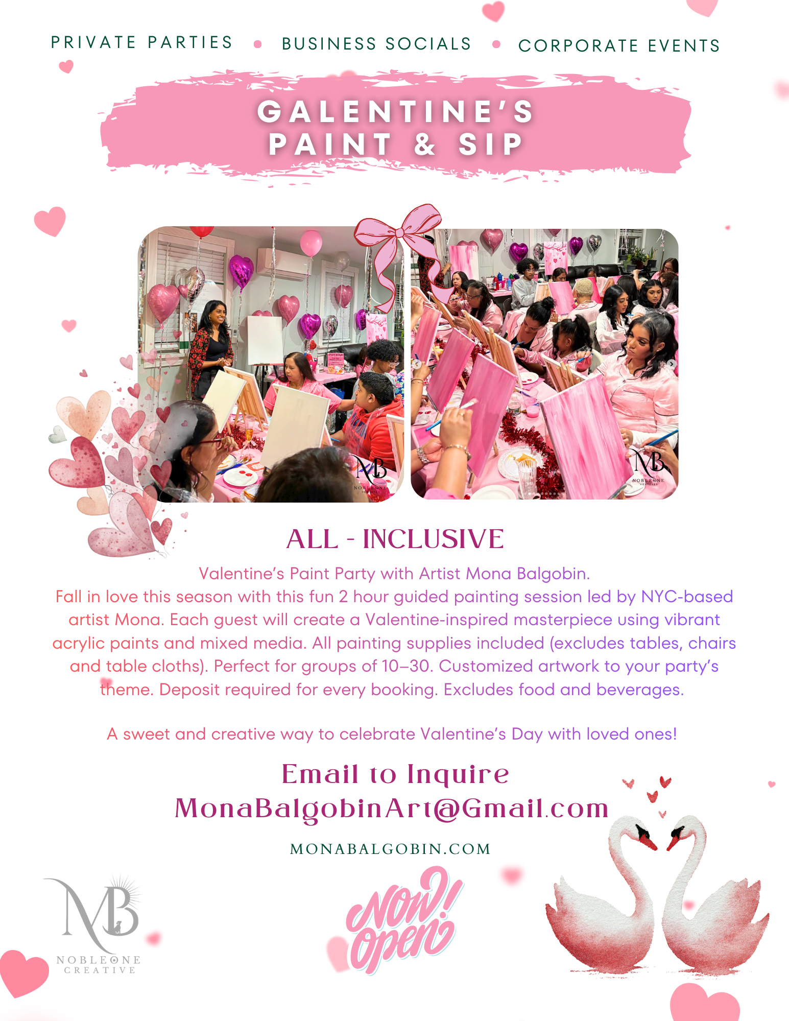 Valentine’s Day Paint & Sip