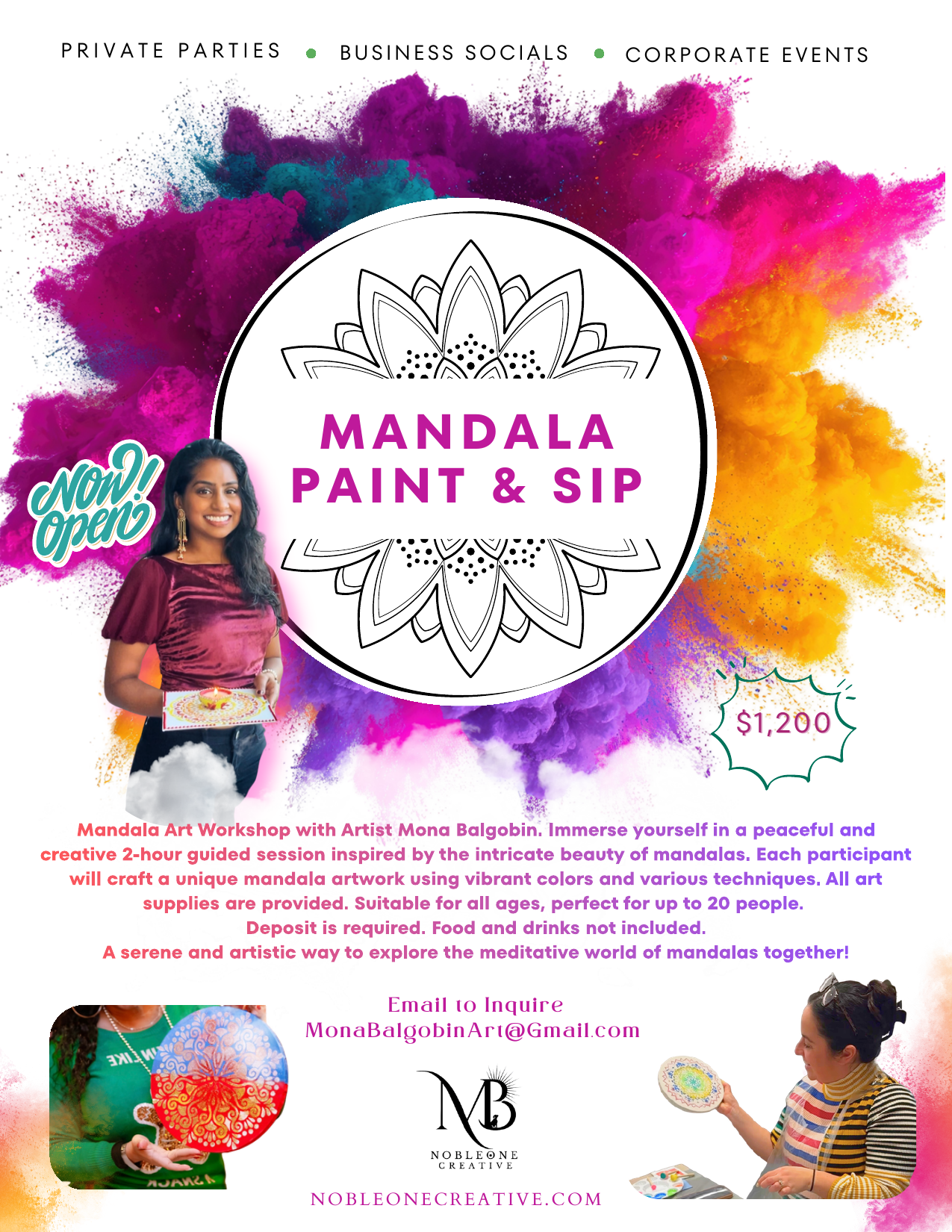Mandala Paint & Sip Workshop