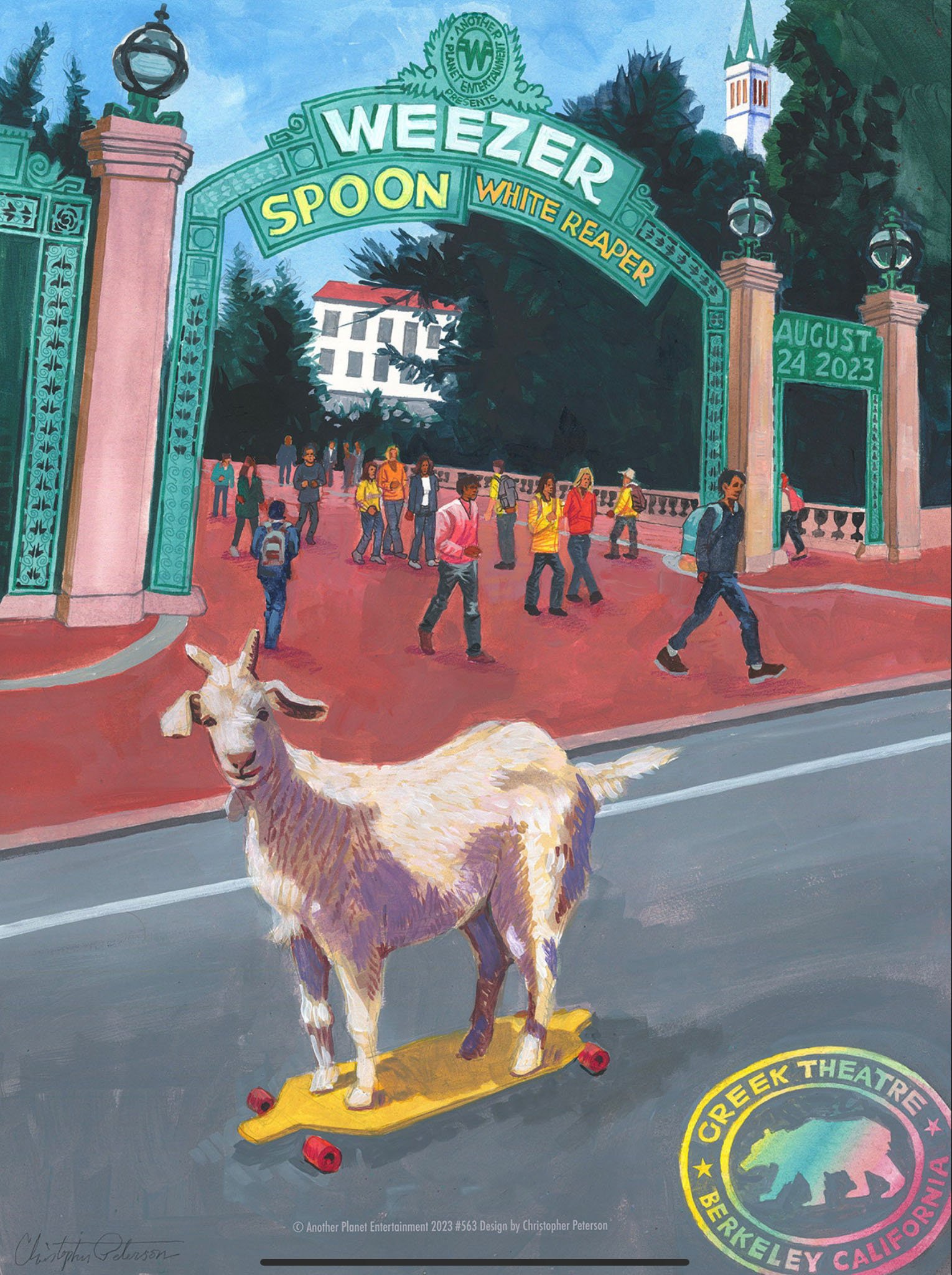 Weezer backstage poster