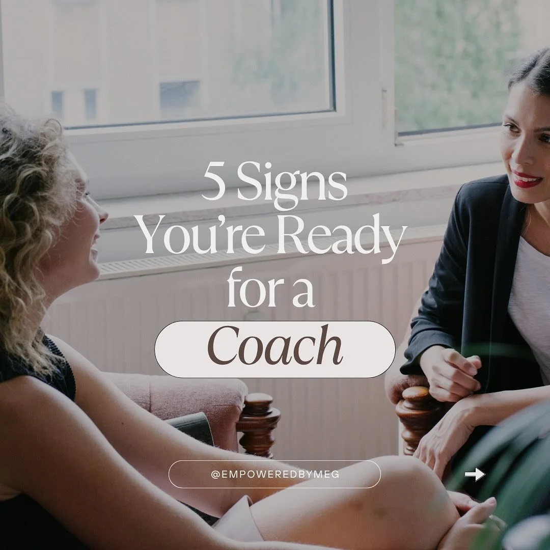 Coaching isn&rsquo;t just for when things fall apart.

Here are five signs it might be time to start:
1. You&rsquo;re not stuck&mdash;just unclear.
2. You feel overstretched and under-supported.
3. You want to grow, but not in the old ways.
4. You&rs
