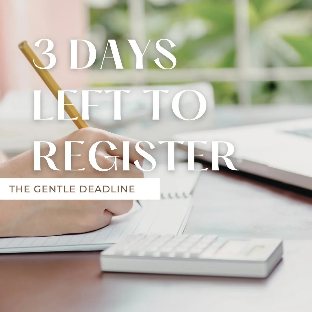 ⏳ Last call to give your creative goals a due date&mdash;without the pressure.

If you&rsquo;ve been waiting for the perfect time to start (or finish) that project, this is it. The Gentle Deadline is happening Tuesday, Aug 19 10AM - a 90-minute works