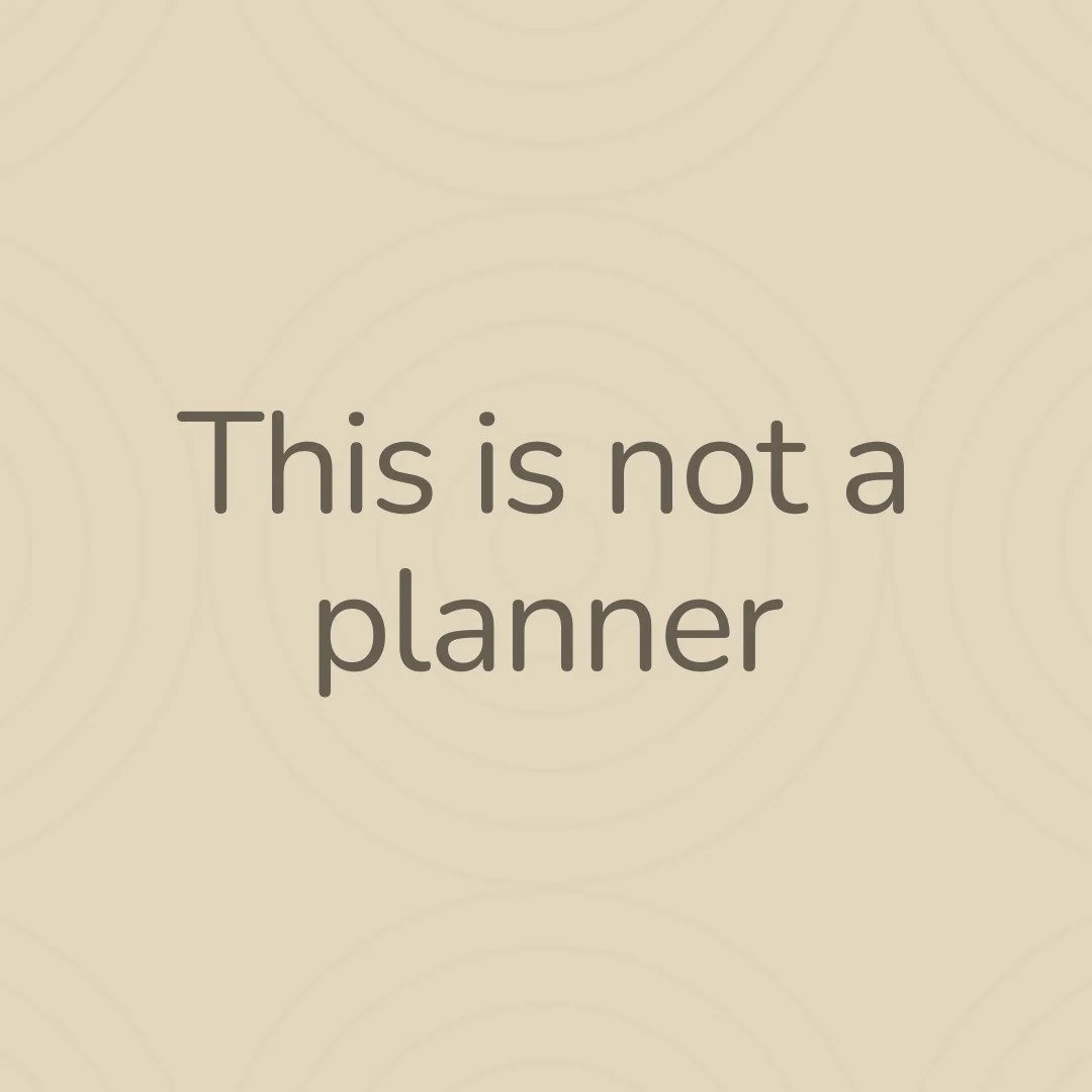 A quick note about The Gentle Reset &mdash; so it's not misunderstood.

This is not: 
&bull; a planner 
&bull; a productivity system 
&bull; a life overhaul

It is: 
&bull; a calm, practical reset 
&bull; 10 minutes a day (or less) 
&bull; a way to f