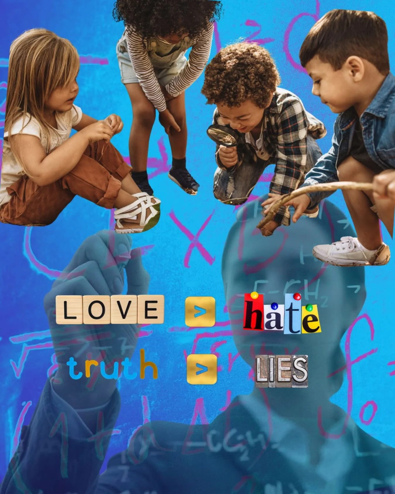 Growing up, I thought math was hard.

But the older I get, the more I realize that some of the most important math is actually simple.

Love > hate. Truth > lies.

Curiosity + courage = growth. 
The equations that shape our lives aren&rsquo;t w