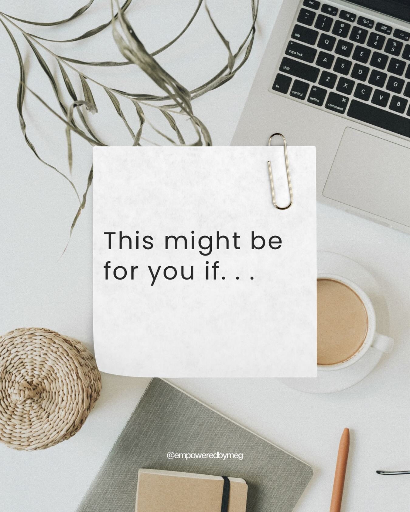 This isn&rsquo;t for everyone, but it might be for you if&hellip;

🌟your mind still feels busy even when you finally sit down to relax 🌟you have a running list in your head that never seems to get smaller 🌟you keep putting things you care about of