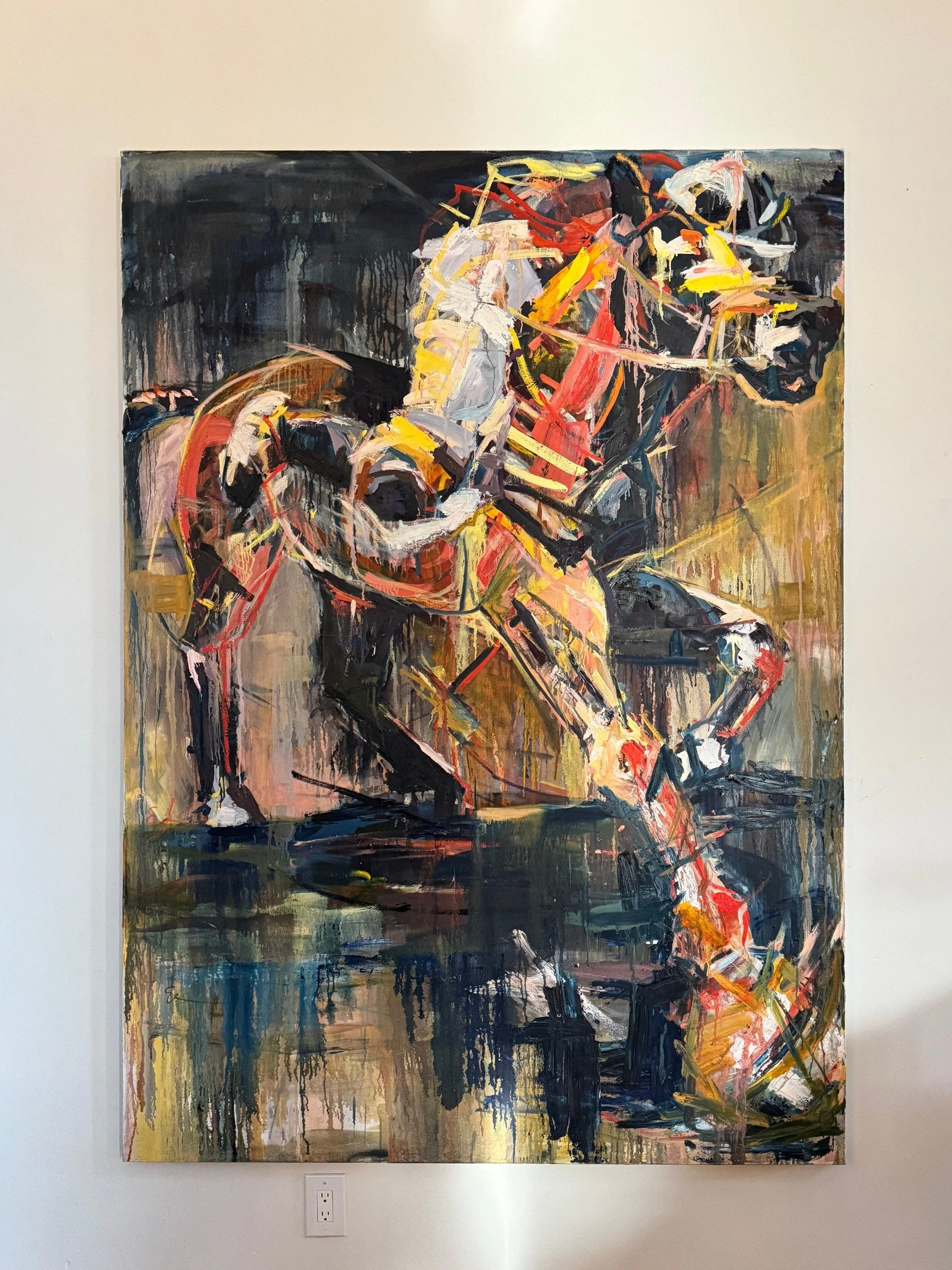 "Nearside", 2022, Oil on stretched canvas, 7' x 5' **SOLD**
