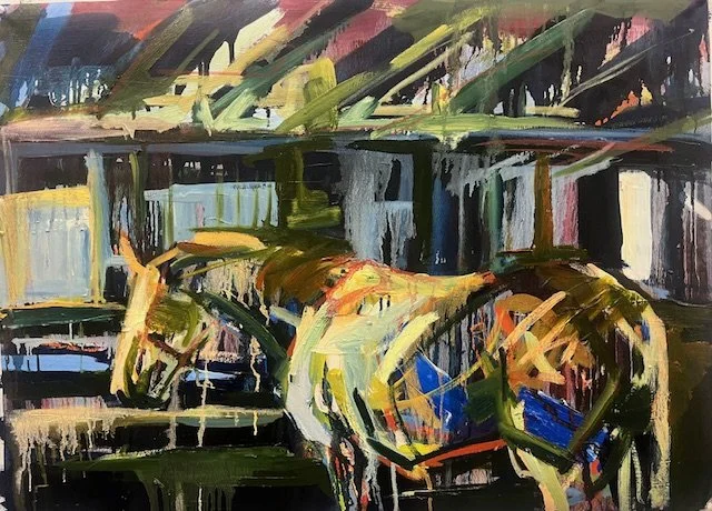 "Henry", 2022, Oil on Lenox, 22"x30"