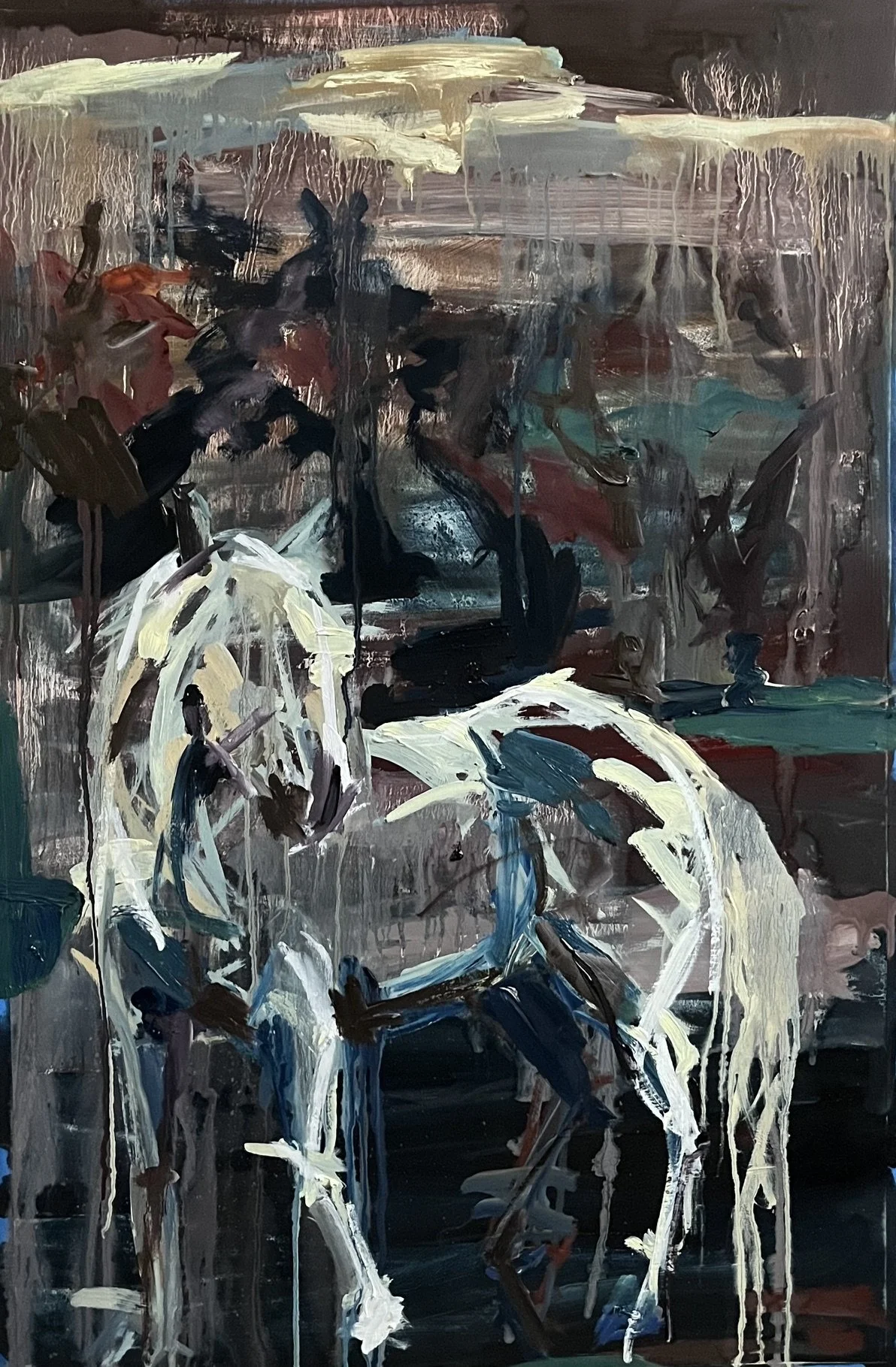 "Joey", (Michael Walton's Woodstock Wallaby), 2026, Oil on Lenox, 40" x 26"