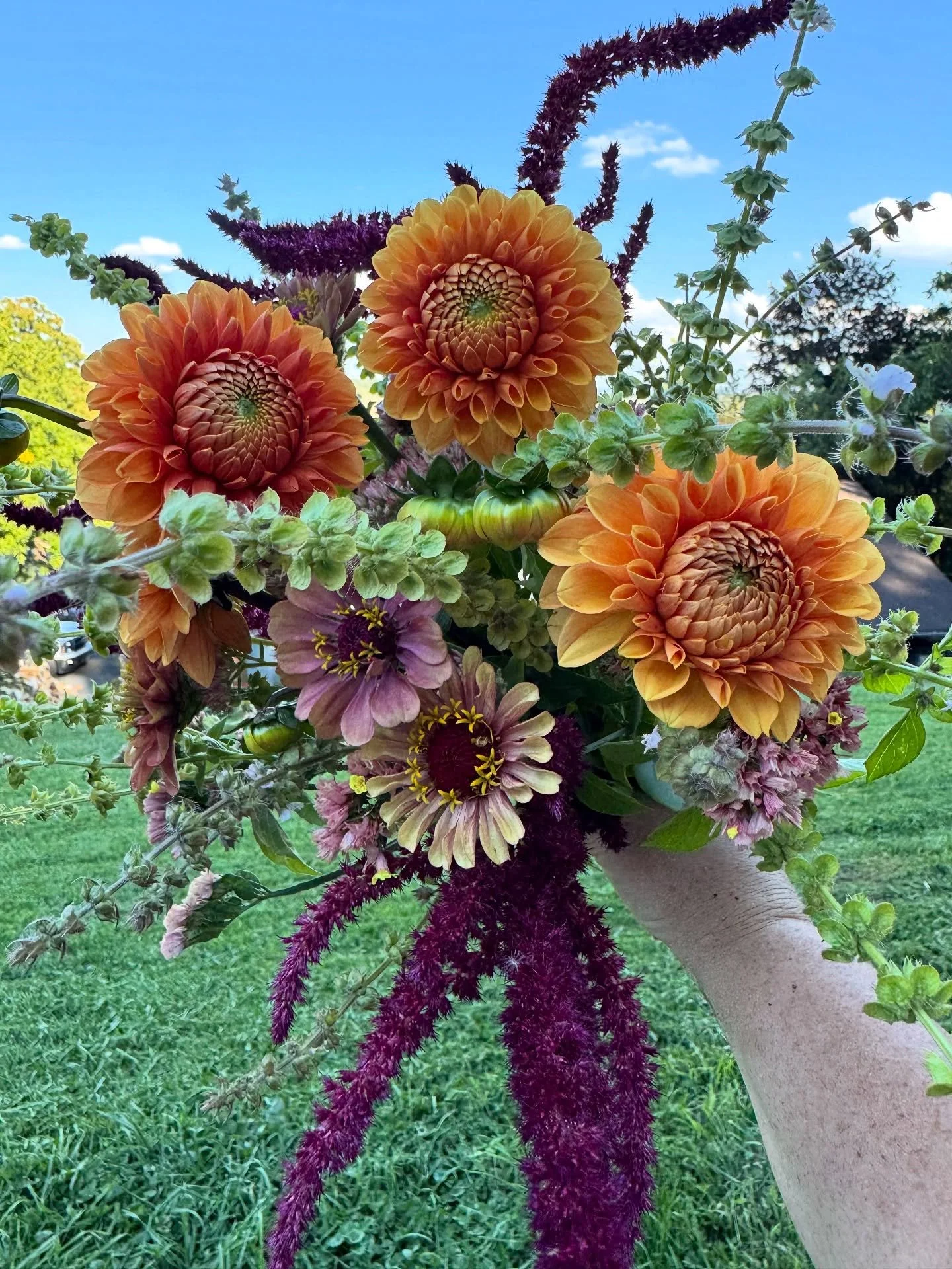 September! You were much more forgiving than the months that came before you. We finally received some steady rain and favorable temps , which pushed the accelerator down on dahlias and gave the annuals one last burst of energy. 
This is really the m