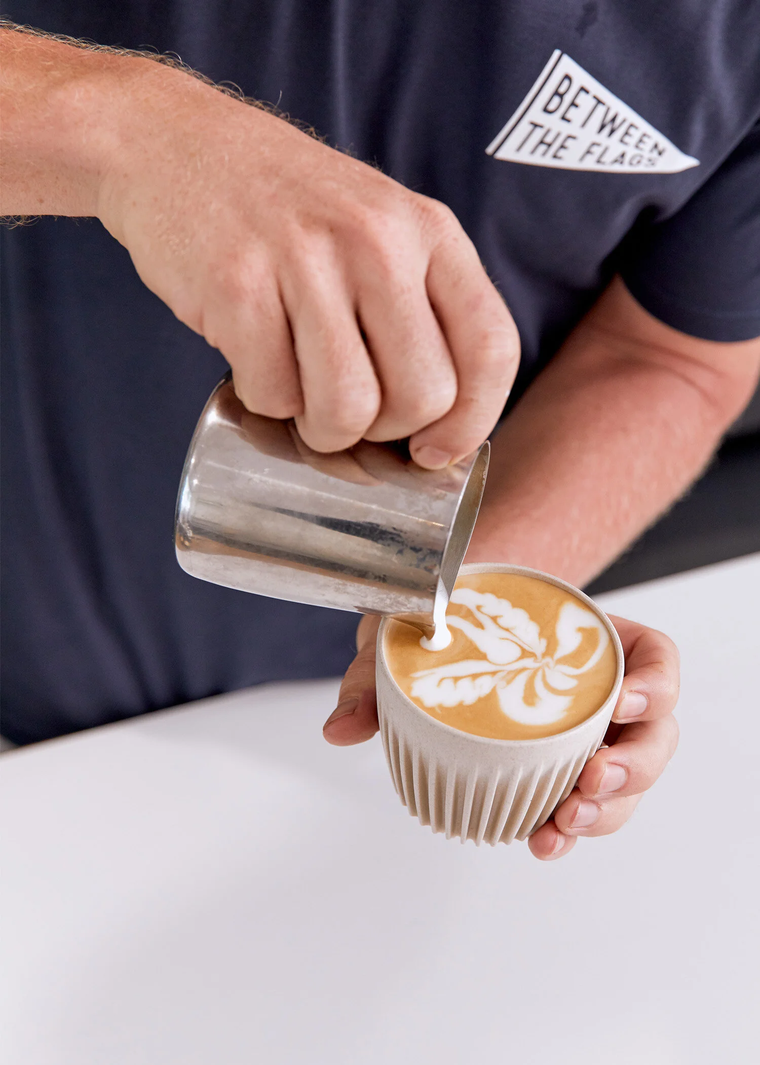 Latte Art And Advanced Milk Techniques Between The Flags Coffee