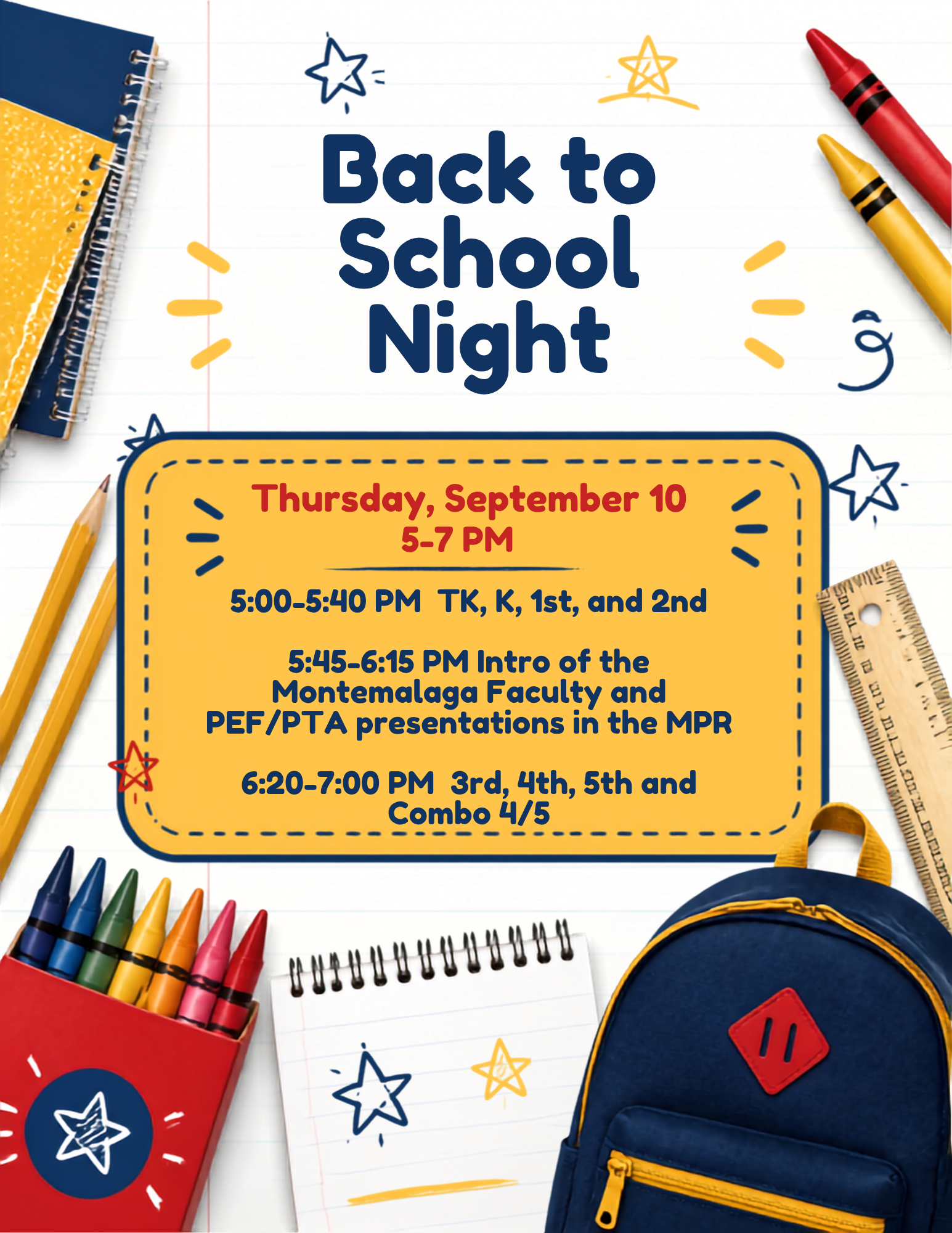 Back to School Night