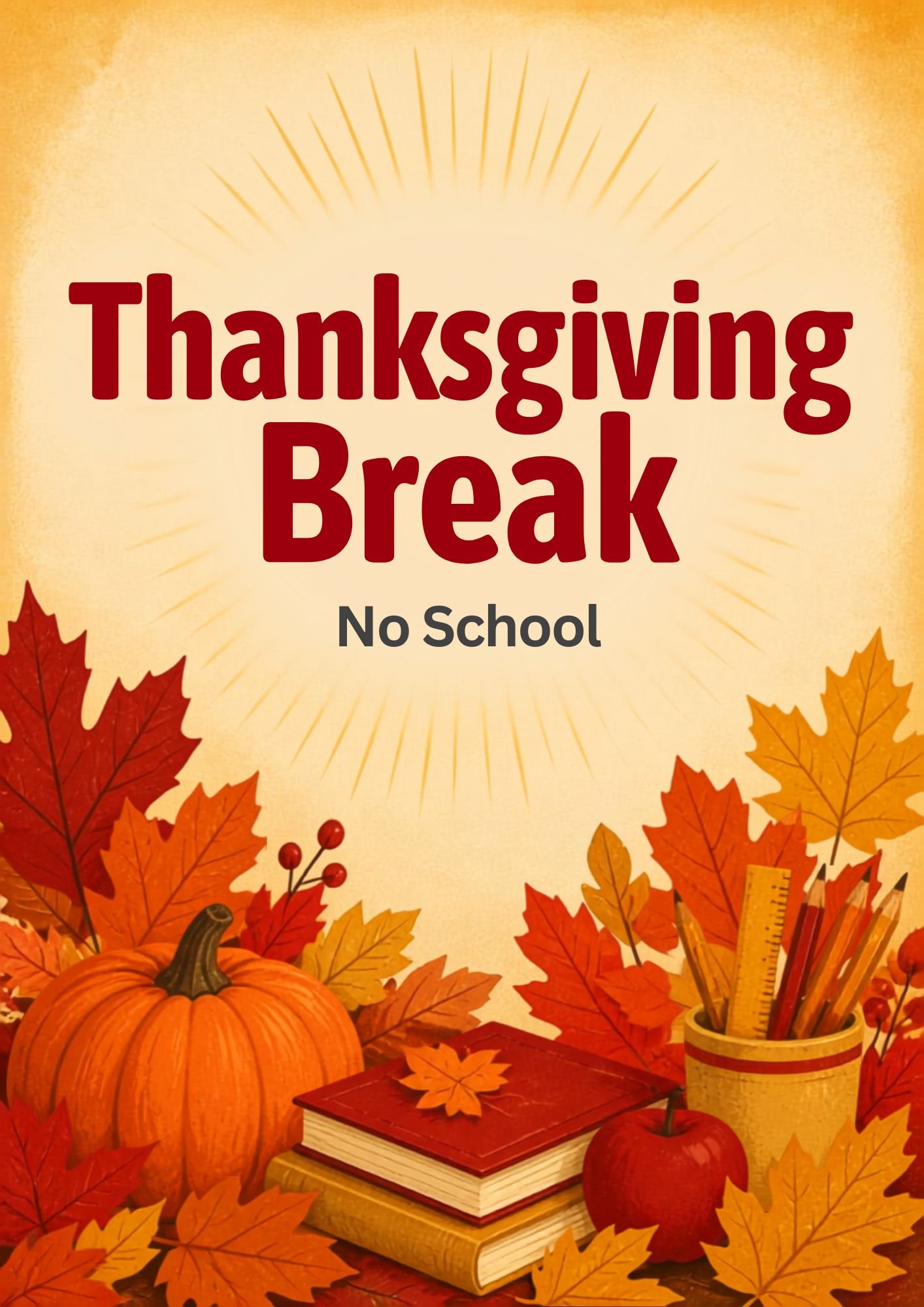 Thanksgiving Break (No School)