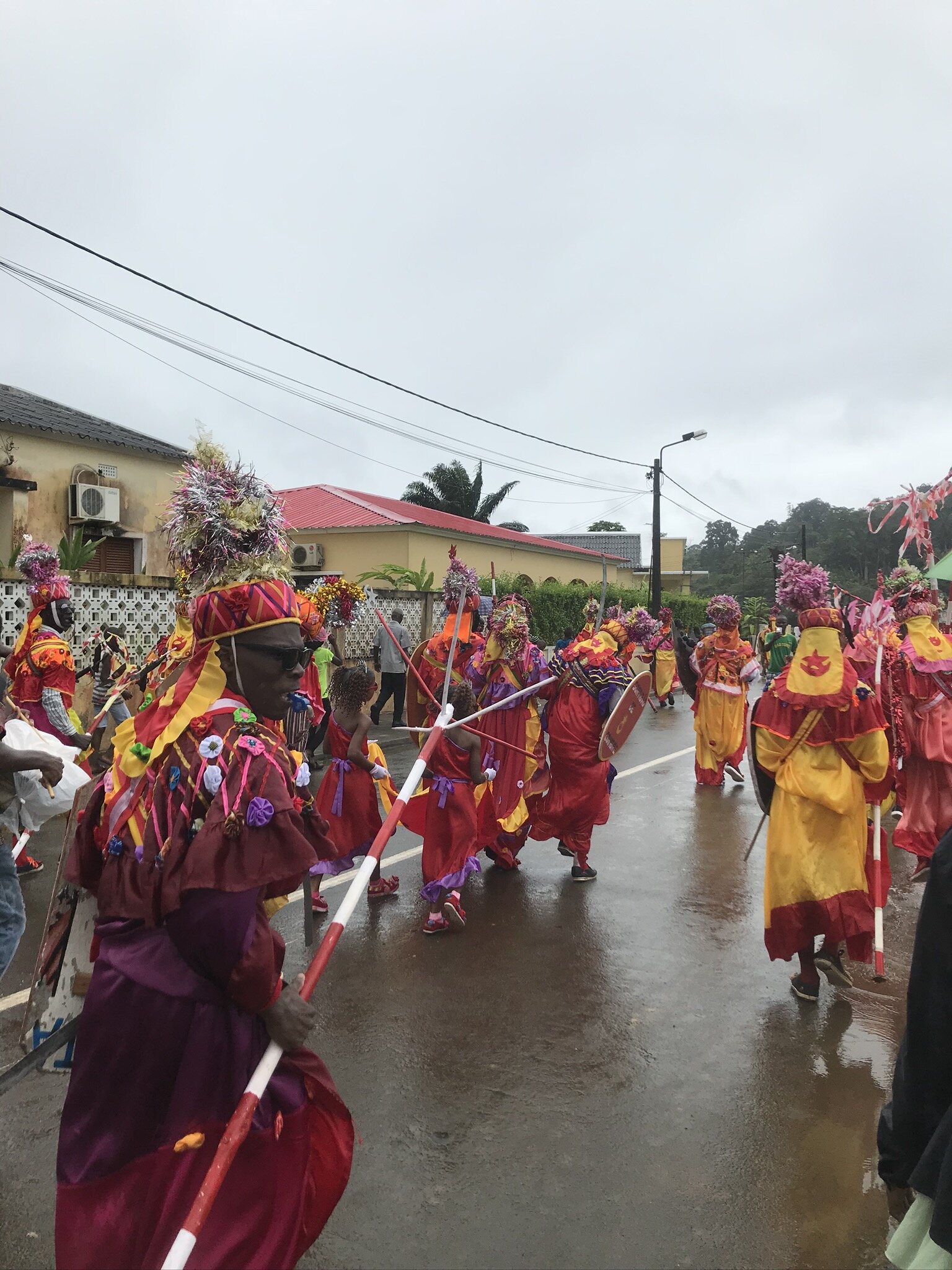 Street carnival in Principe.