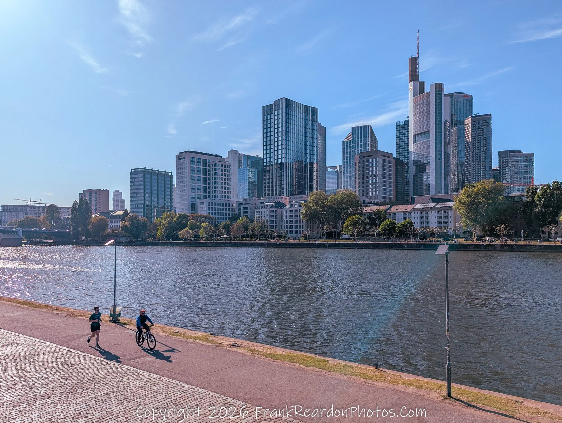 Frankfurt Skyline from the Main River Path
“Along the Main – Frankfurt’s Modern Skyline”