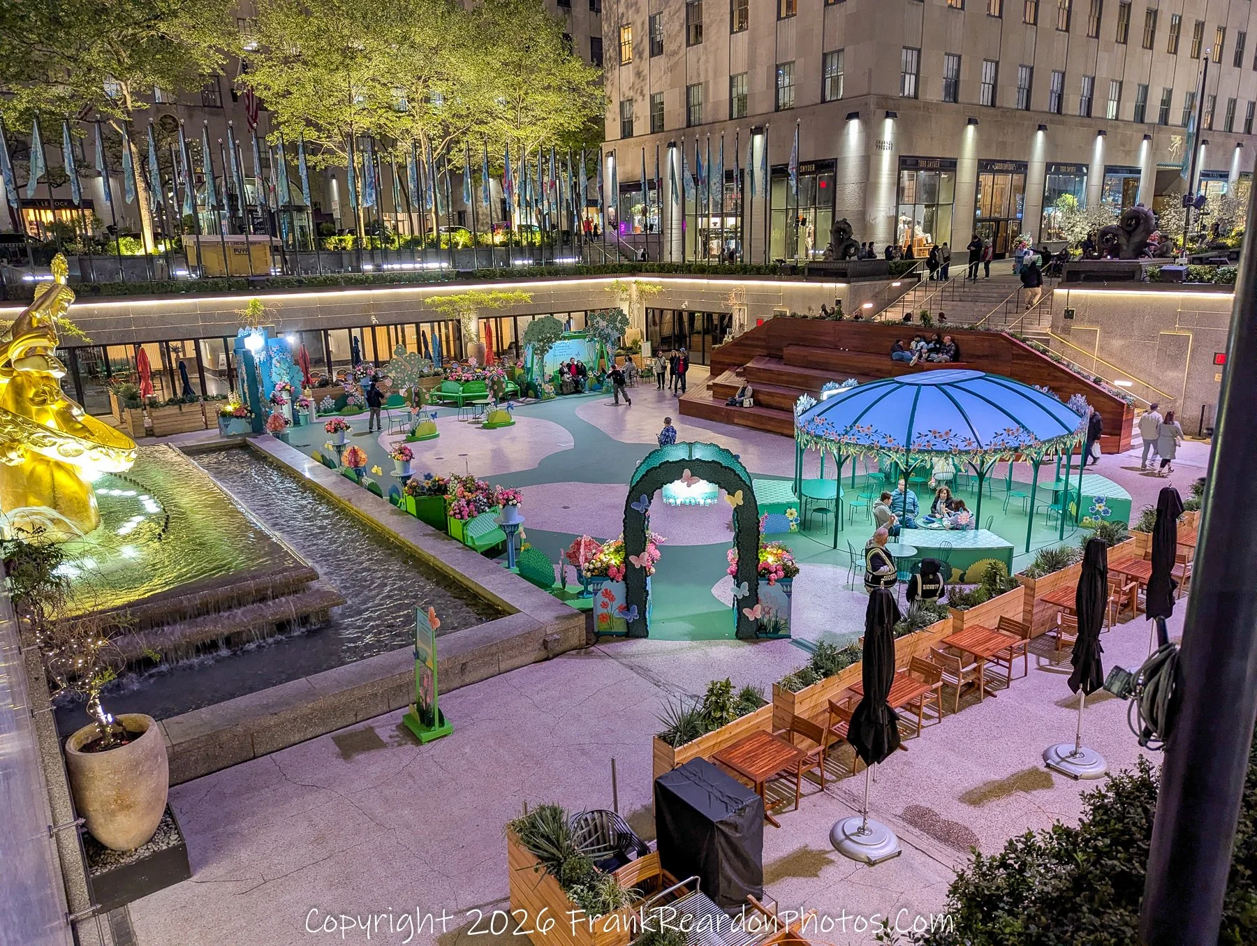 "Spring Evening at Rockefeller Plaza”